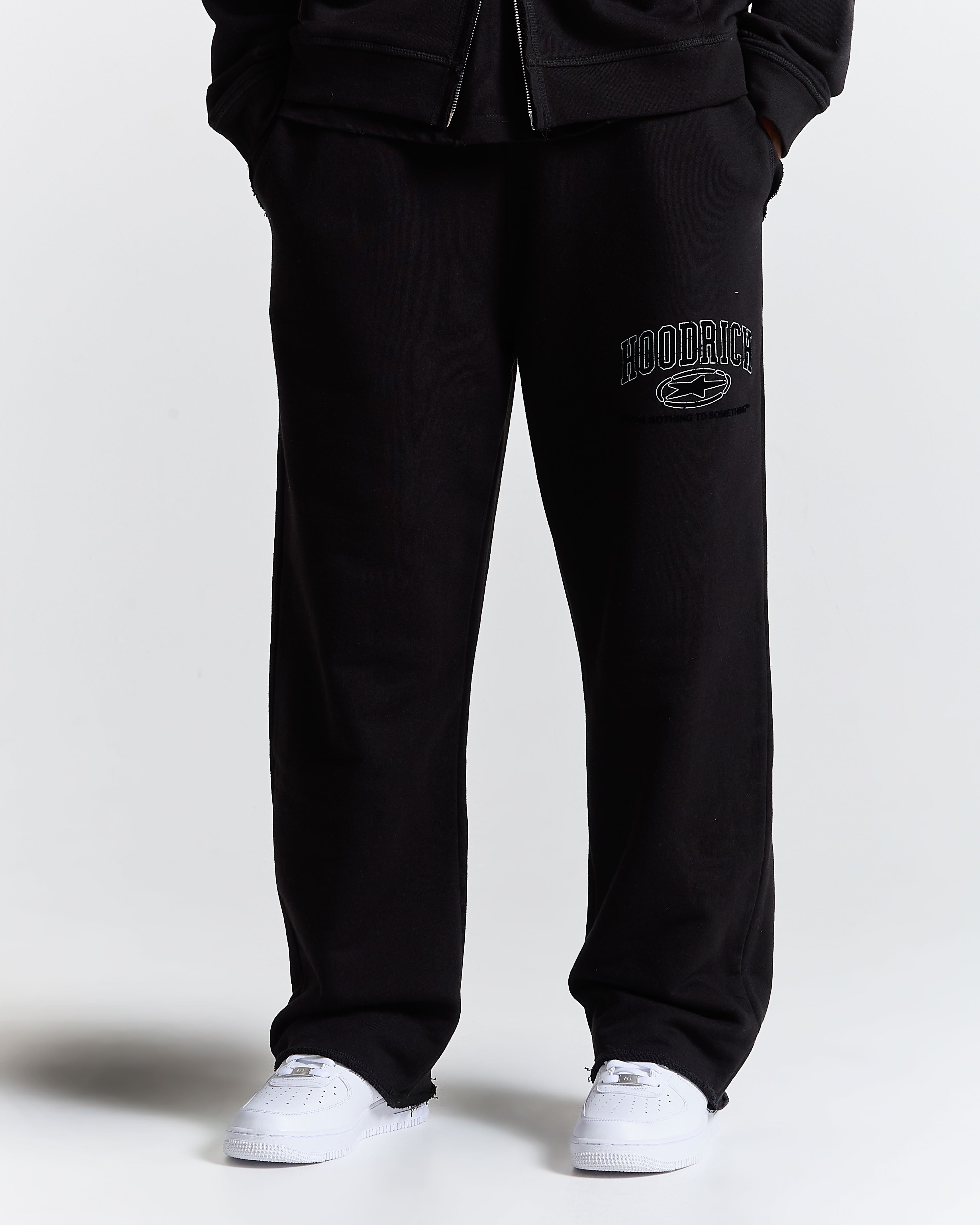 Men's Fray Full Tracksuit - Black