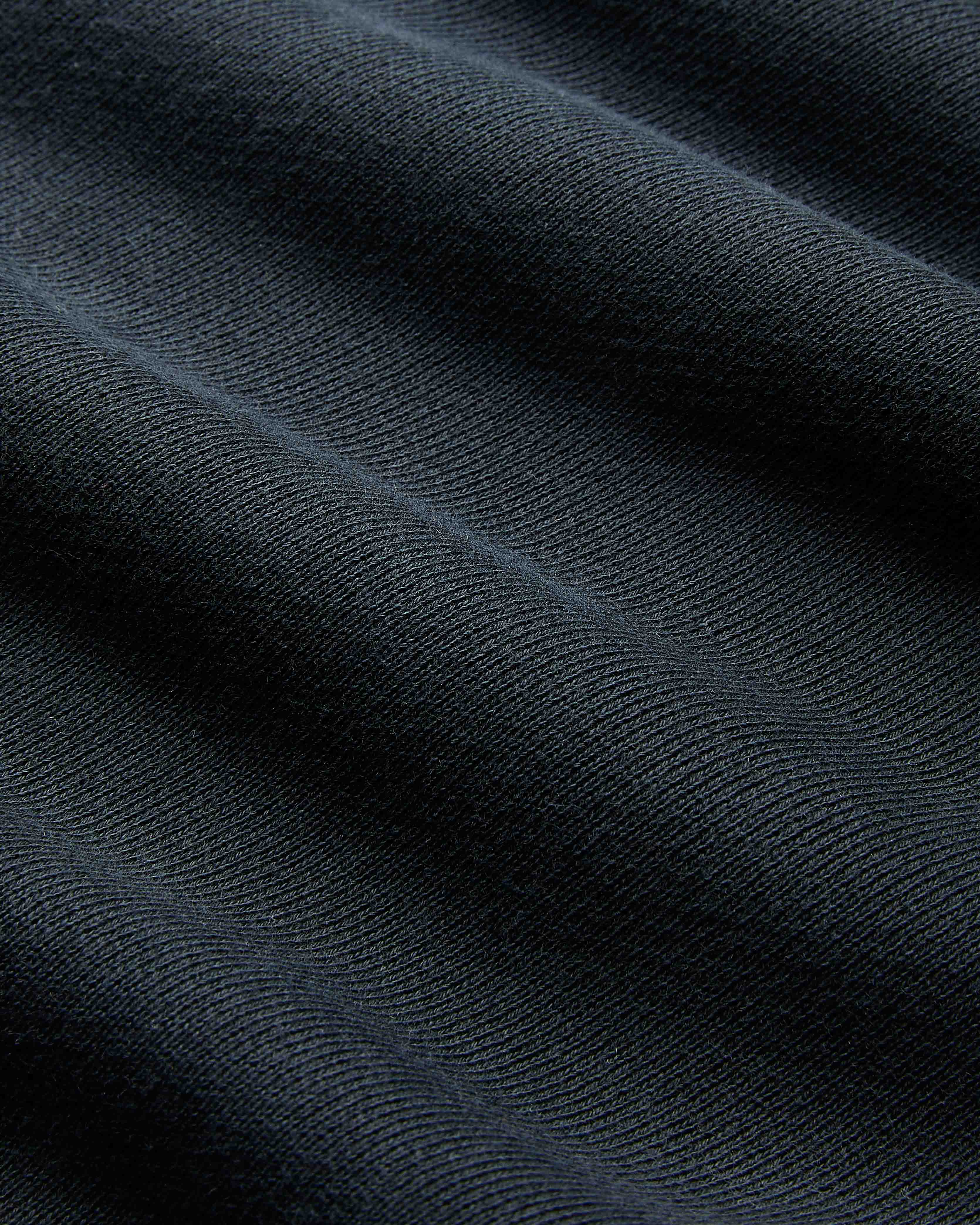 Close-up of dark blue fabric texture