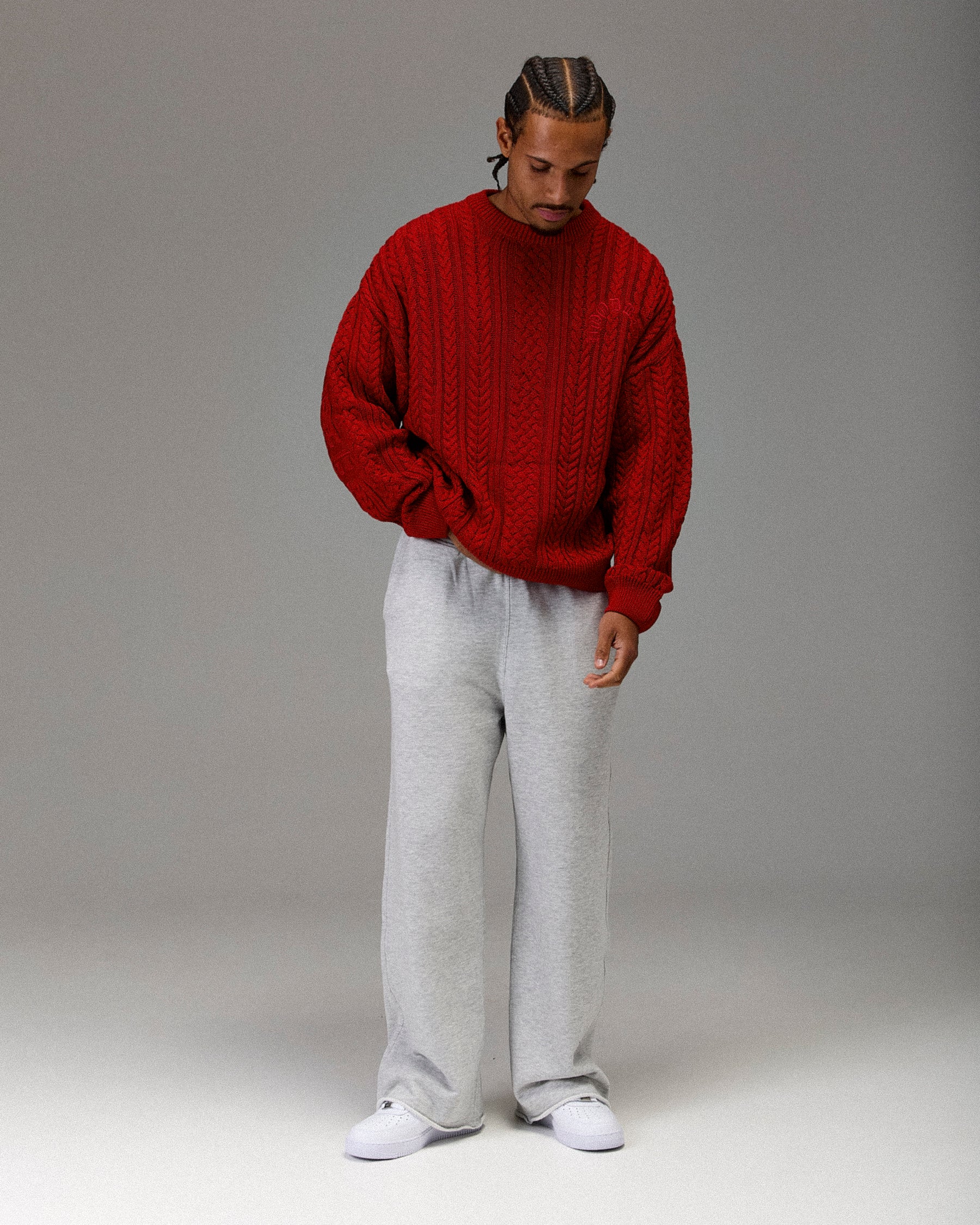 The Winner's Circle Knitwear Sweater - Fiery Red