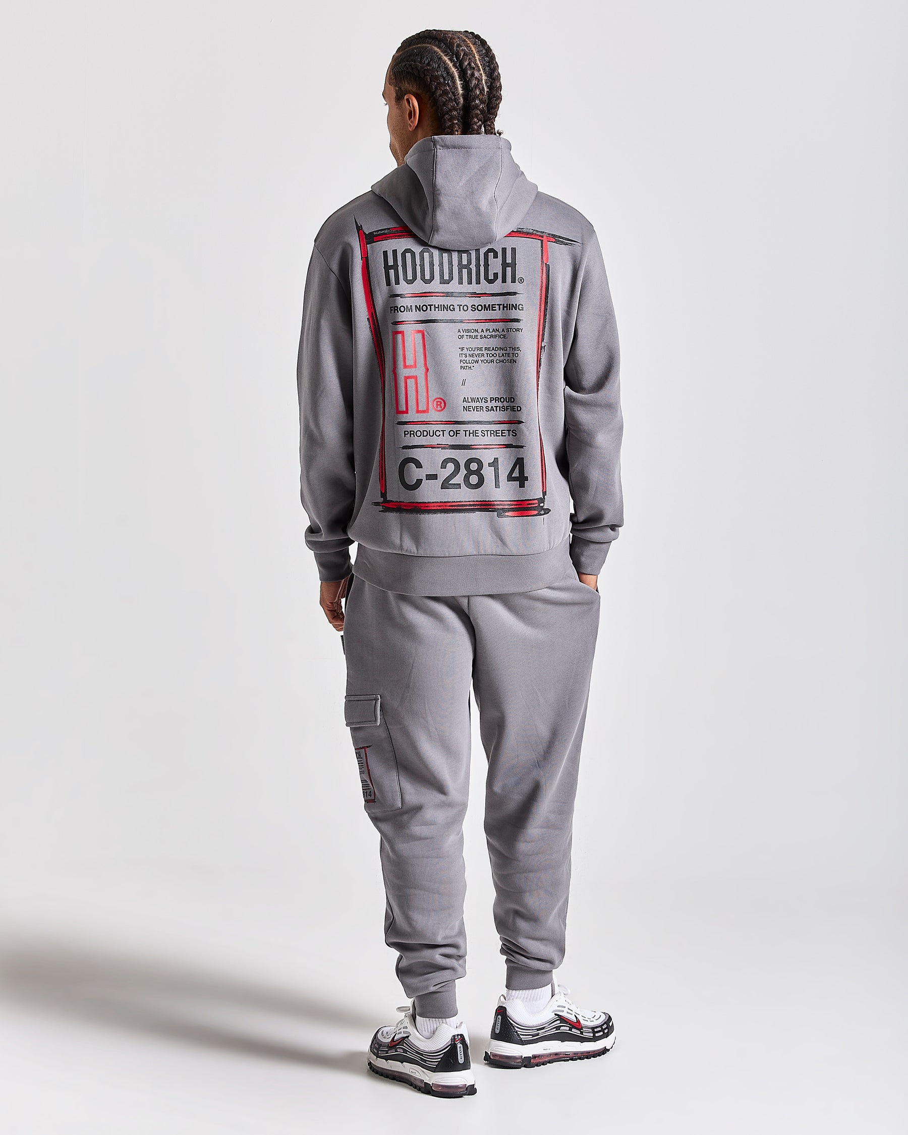 Akira Full Tracksuit Set - Grey/Black/Red