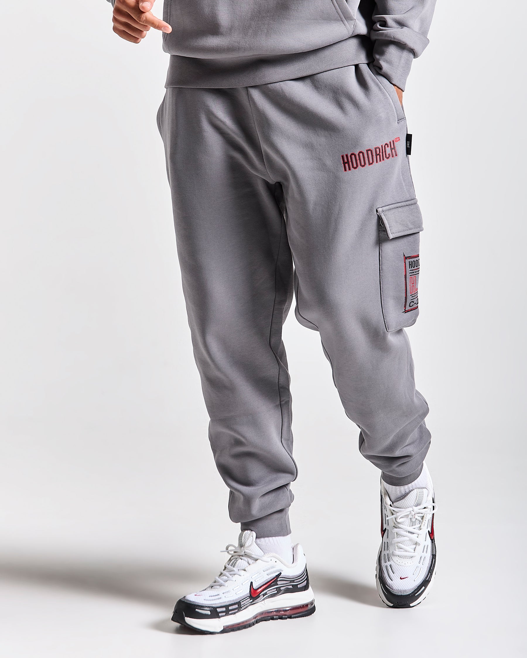 Akira Full Tracksuit Set - Grey/Black/Red