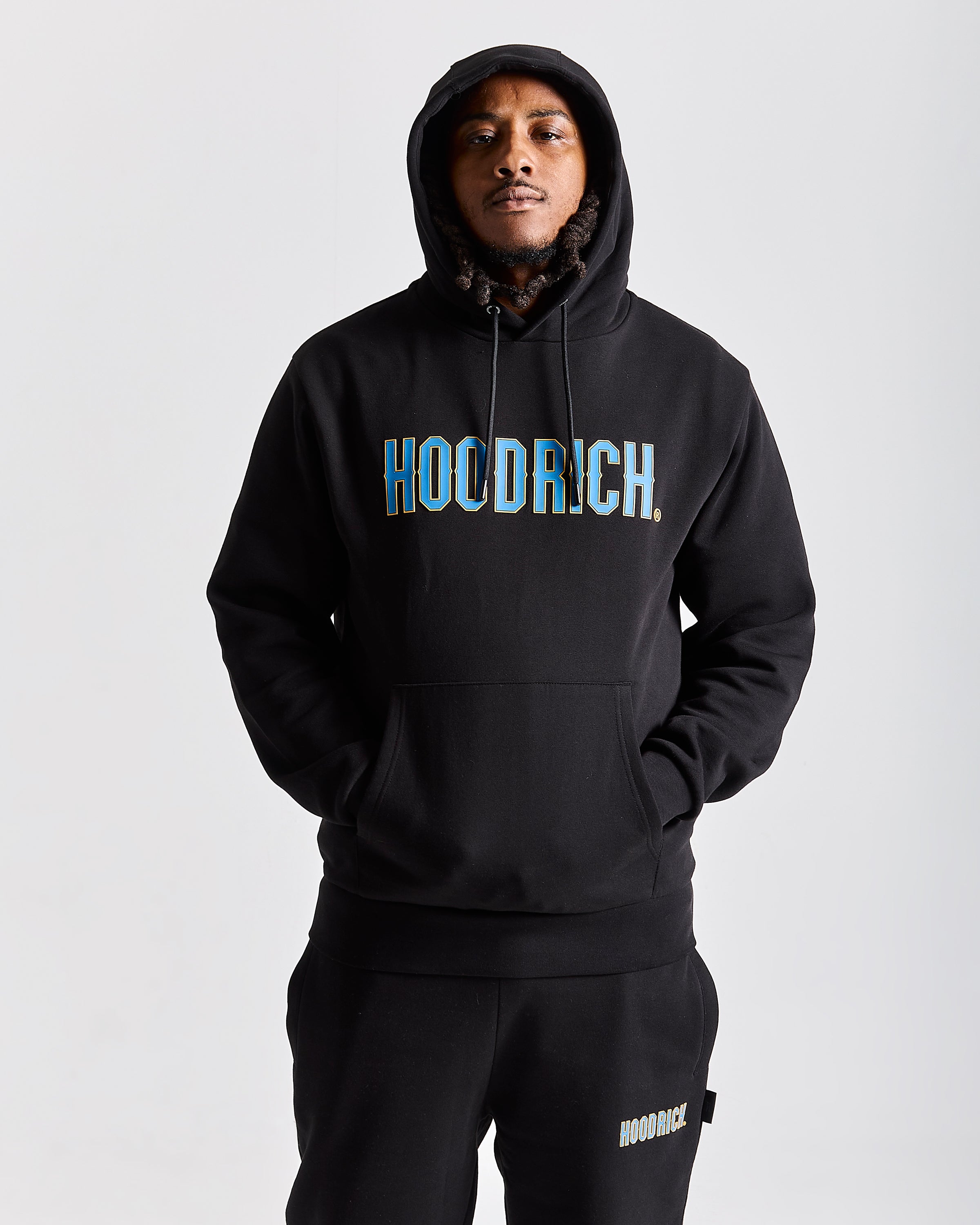 Crush Full Tracksuit Set - Black/Blue