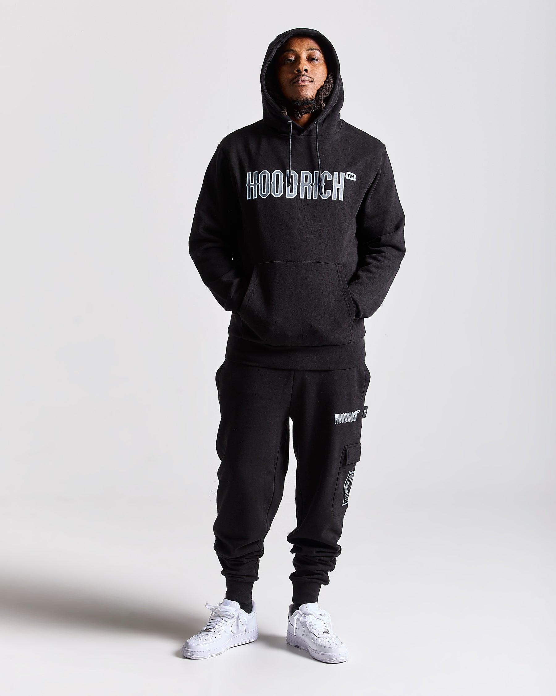Akira Full Tracksuit Set - Black/Grey/Blue