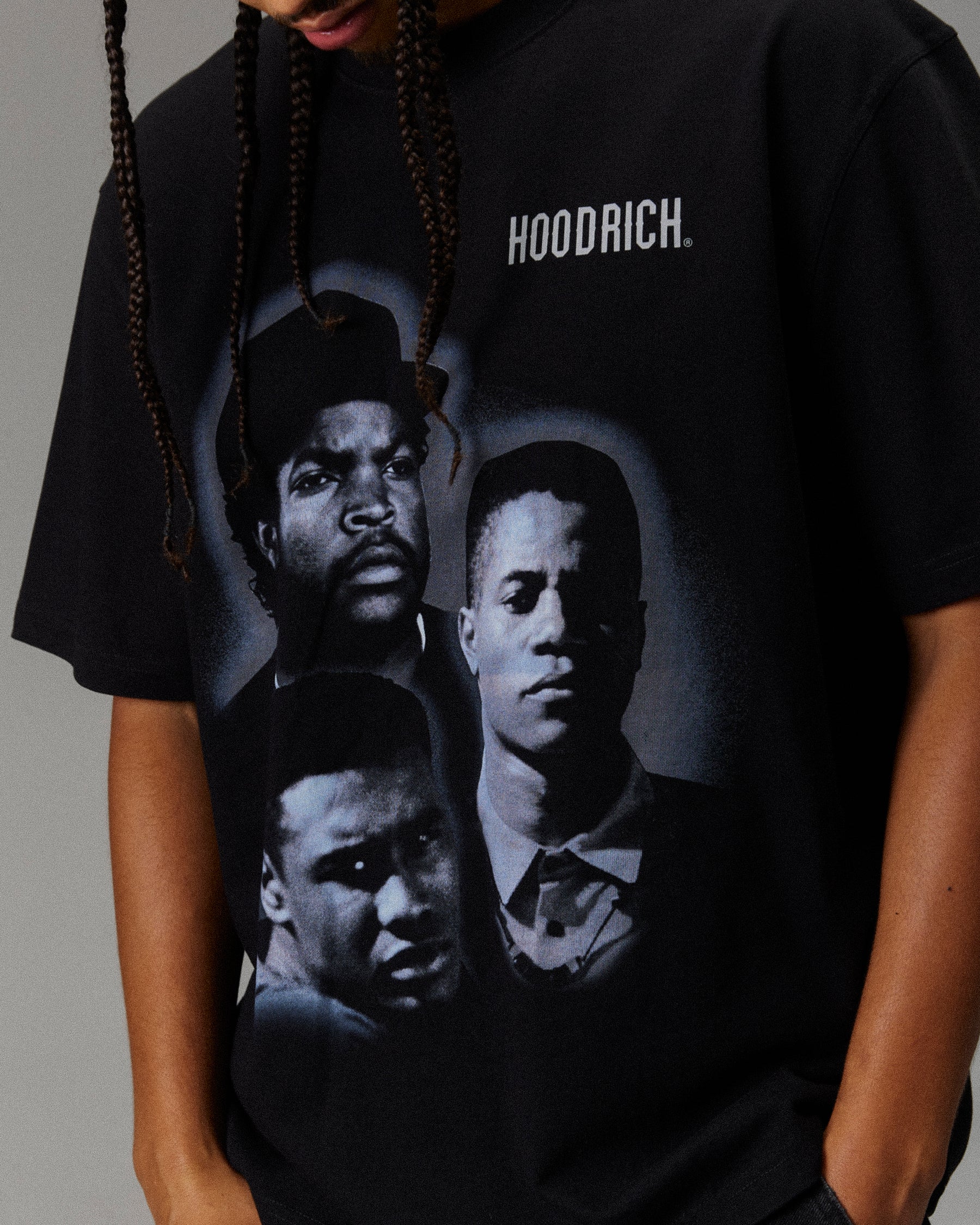 Heritage Boyz N The Hood T-Shirt - Black/Grey