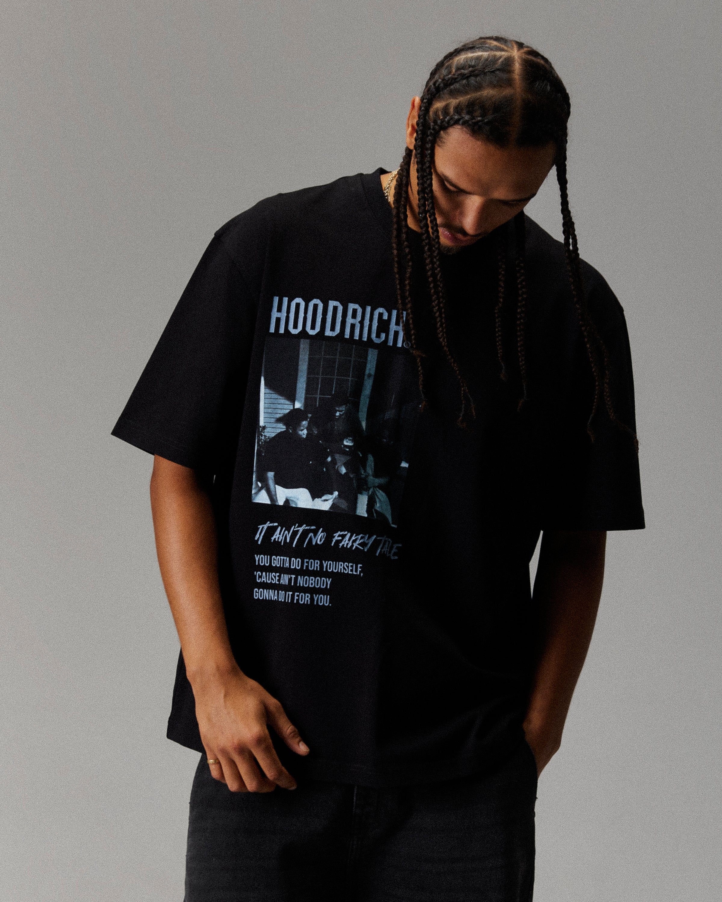 Unity Boyz N The Hood T-Shirt - Black/Grey