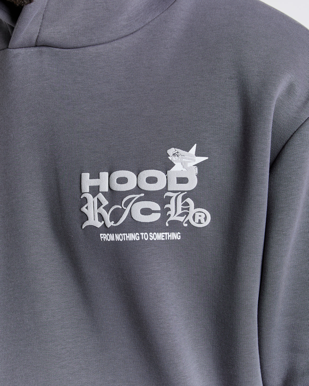 Rec Relaxed Hoodie - Grey/White