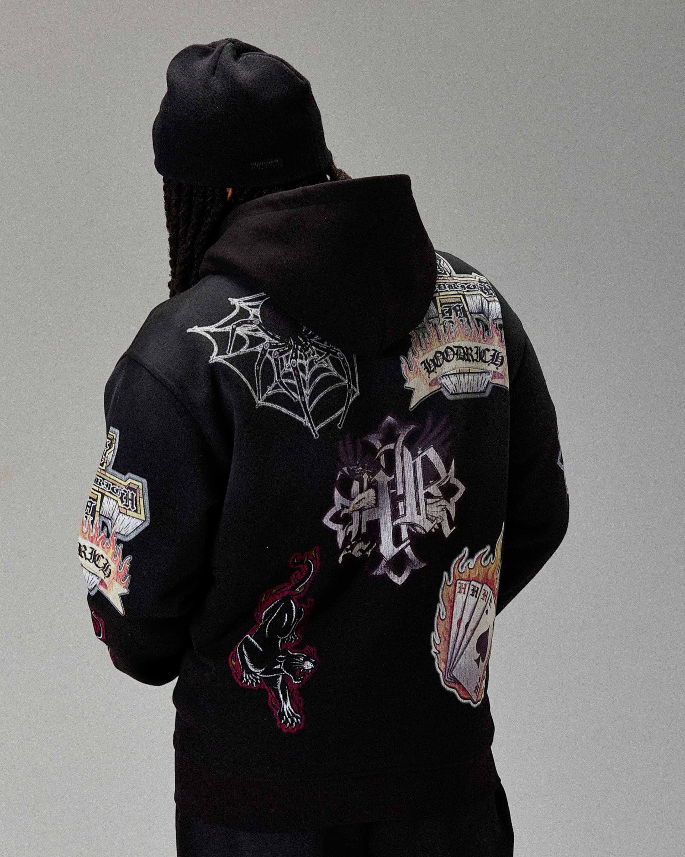 The Winner's Circle Phase Oversized Zip Hoodie - Black