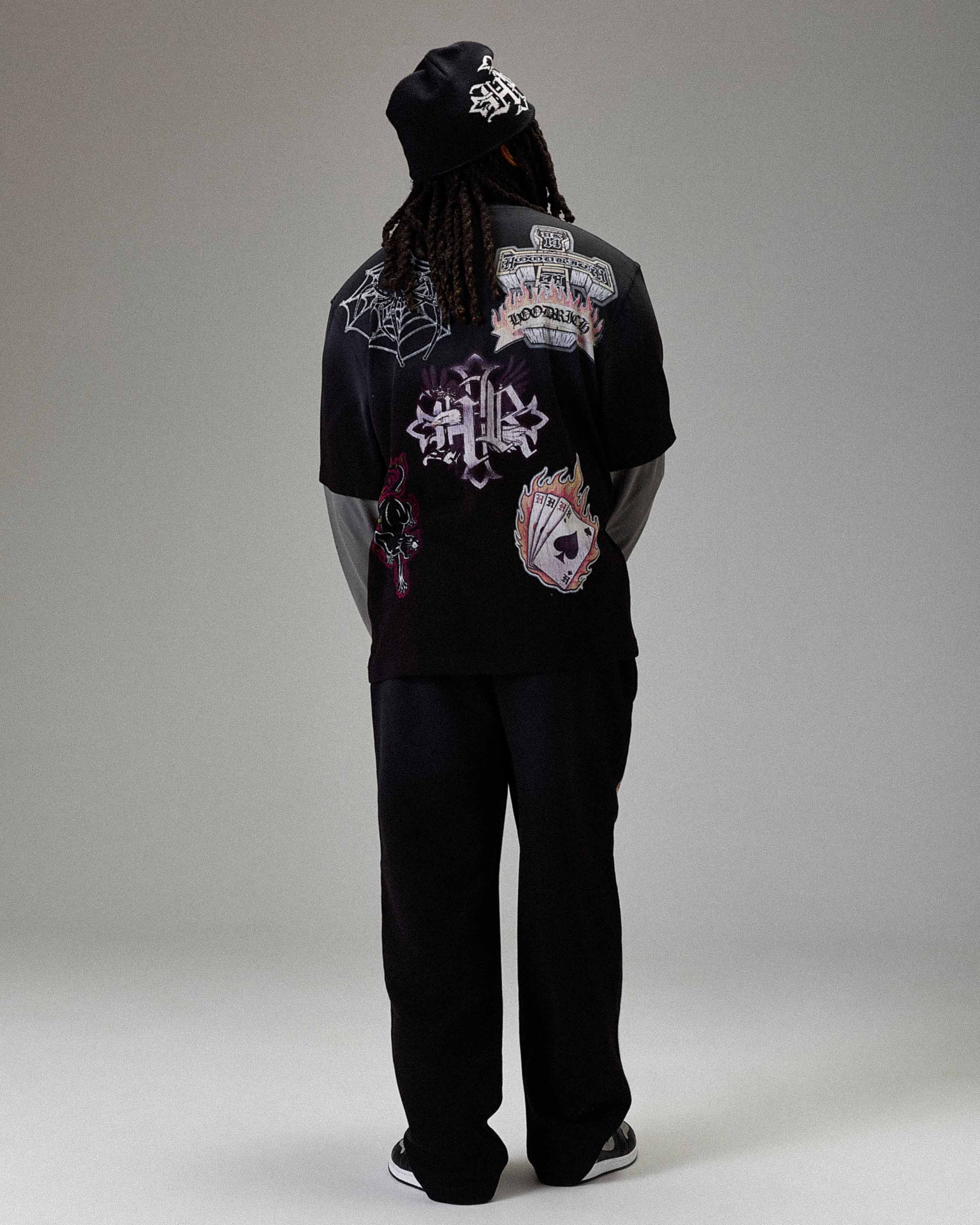 The Winner's Circle Phase Oversized Long Sleeve T-Shirt - Black