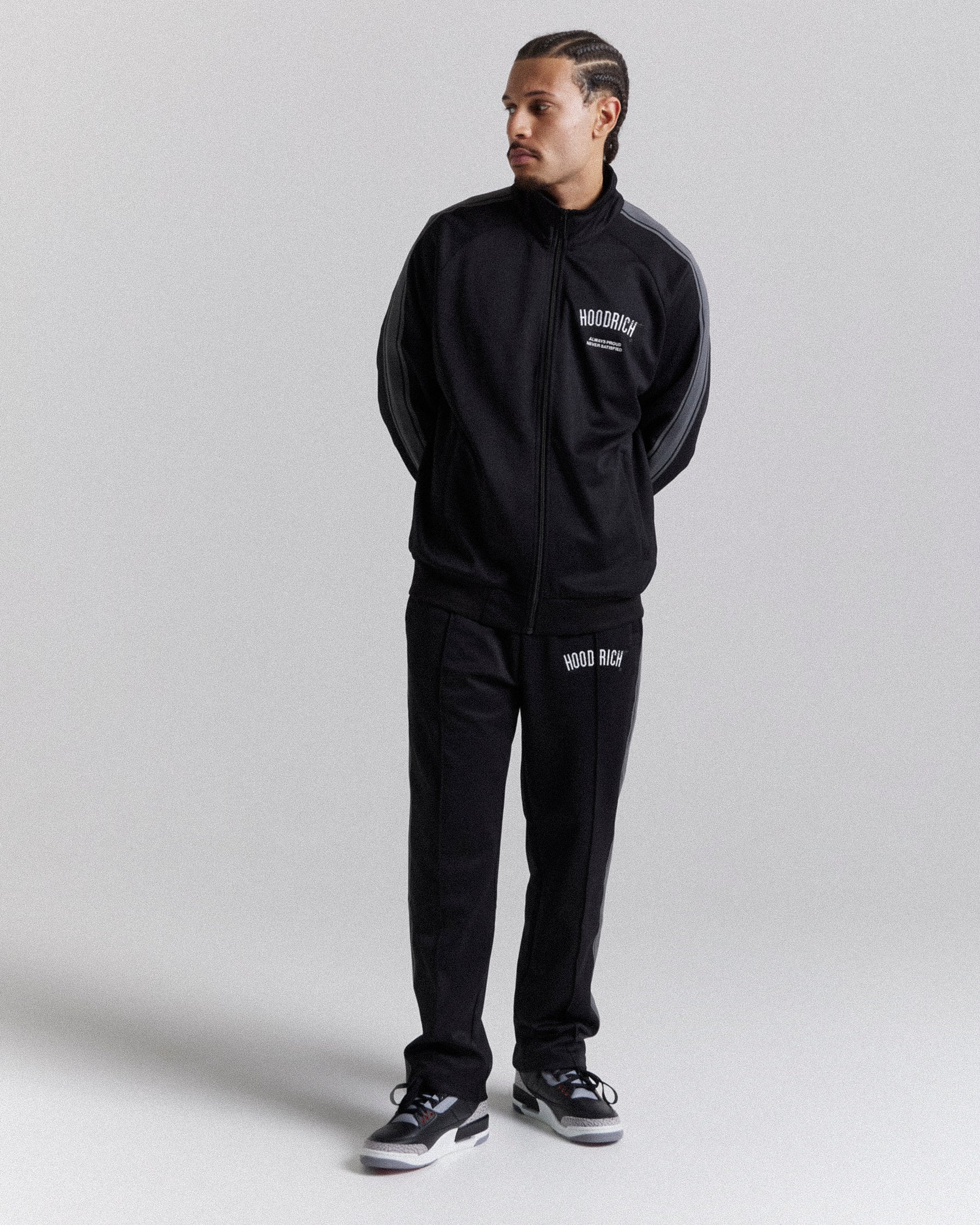 Ignite Track Pant - Black/White/Grey