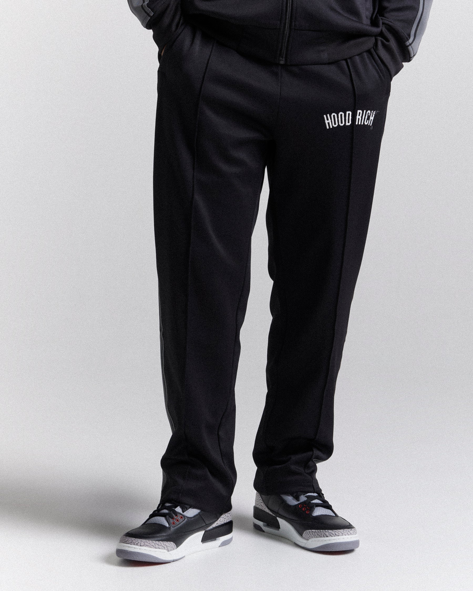 Ignite Track Pant - Black/White/Grey