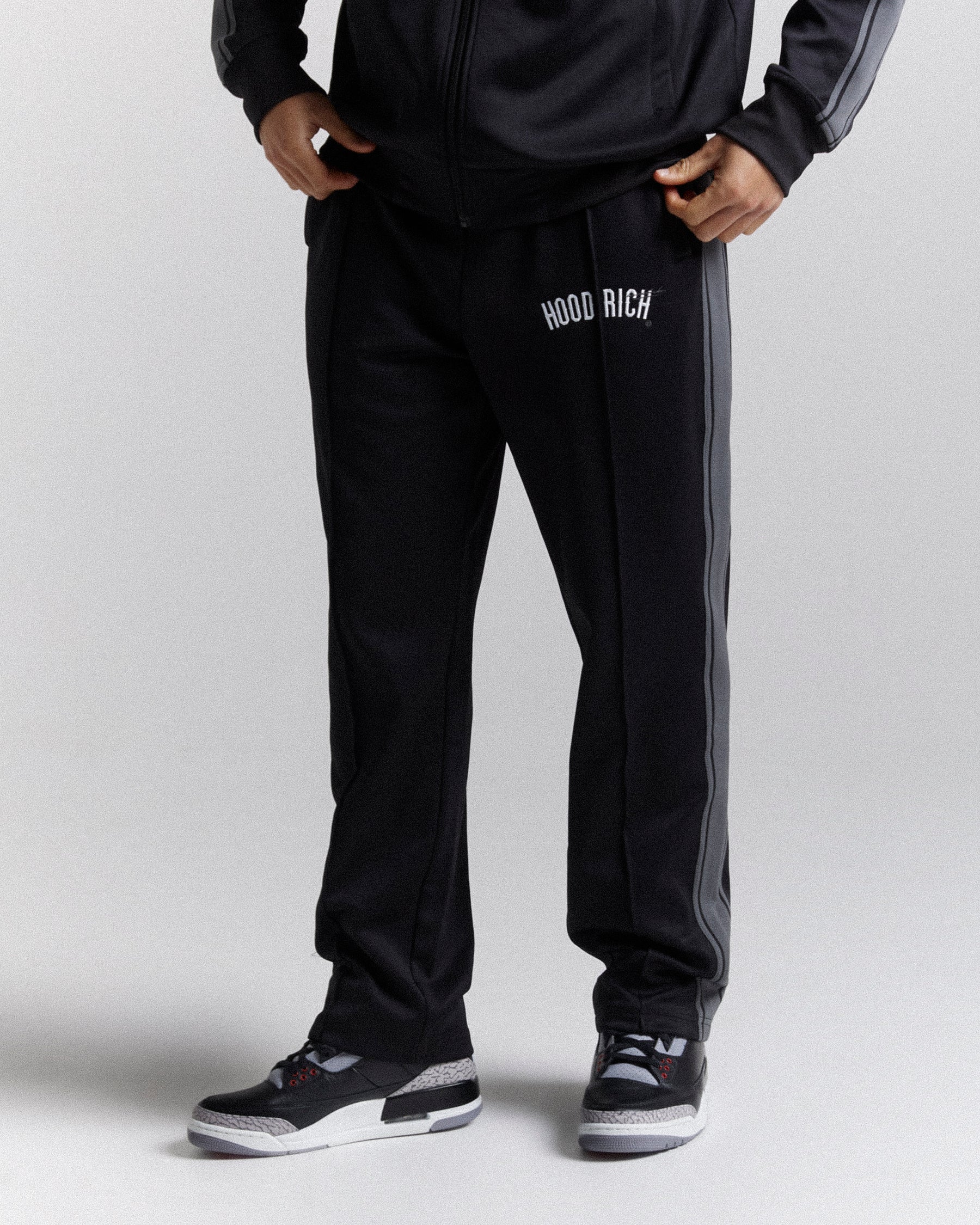 Ignite Track Pant - Black/White/Grey