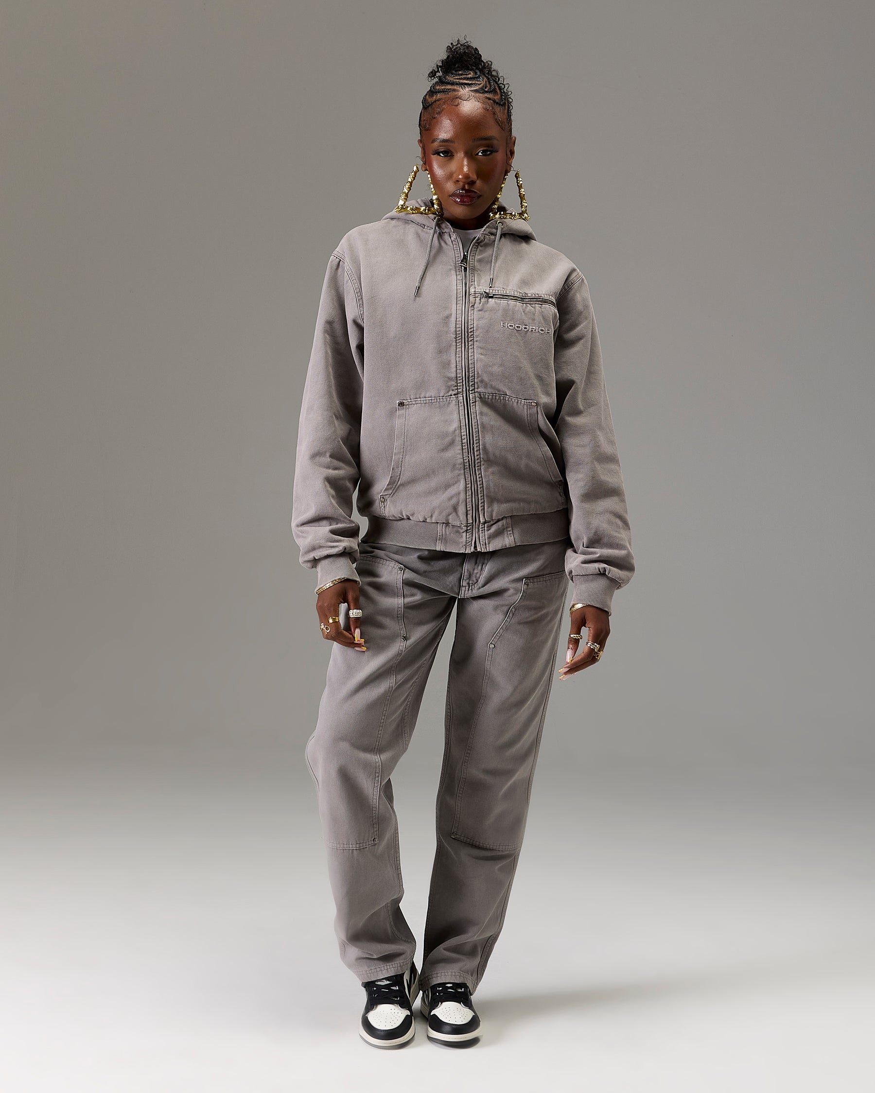 The Winner's Circle Carpenter Canvas Pant - Grey