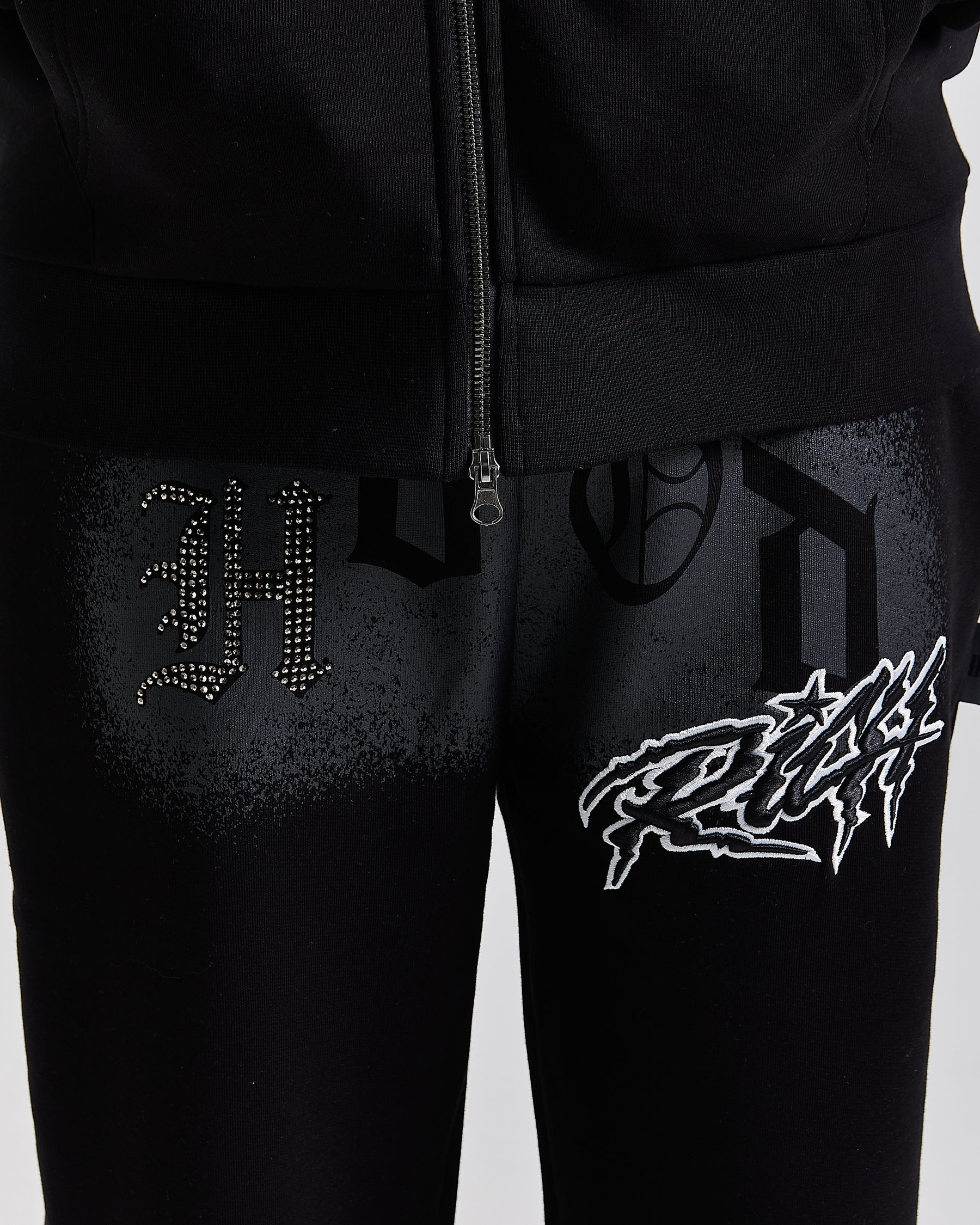 Iron Oversized Joggers - Black/Grey/White