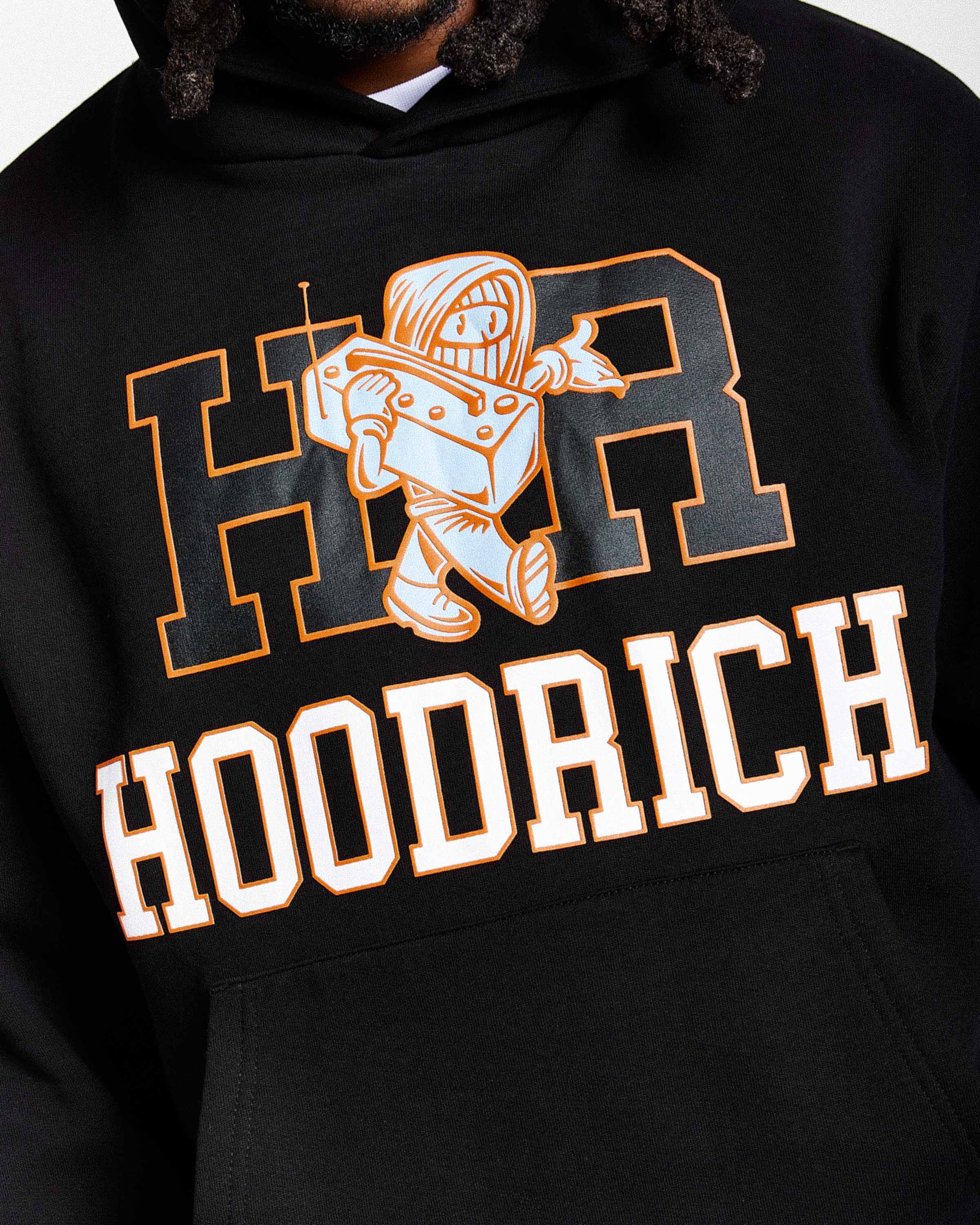 Loony Oversized Hoodie - Black/White