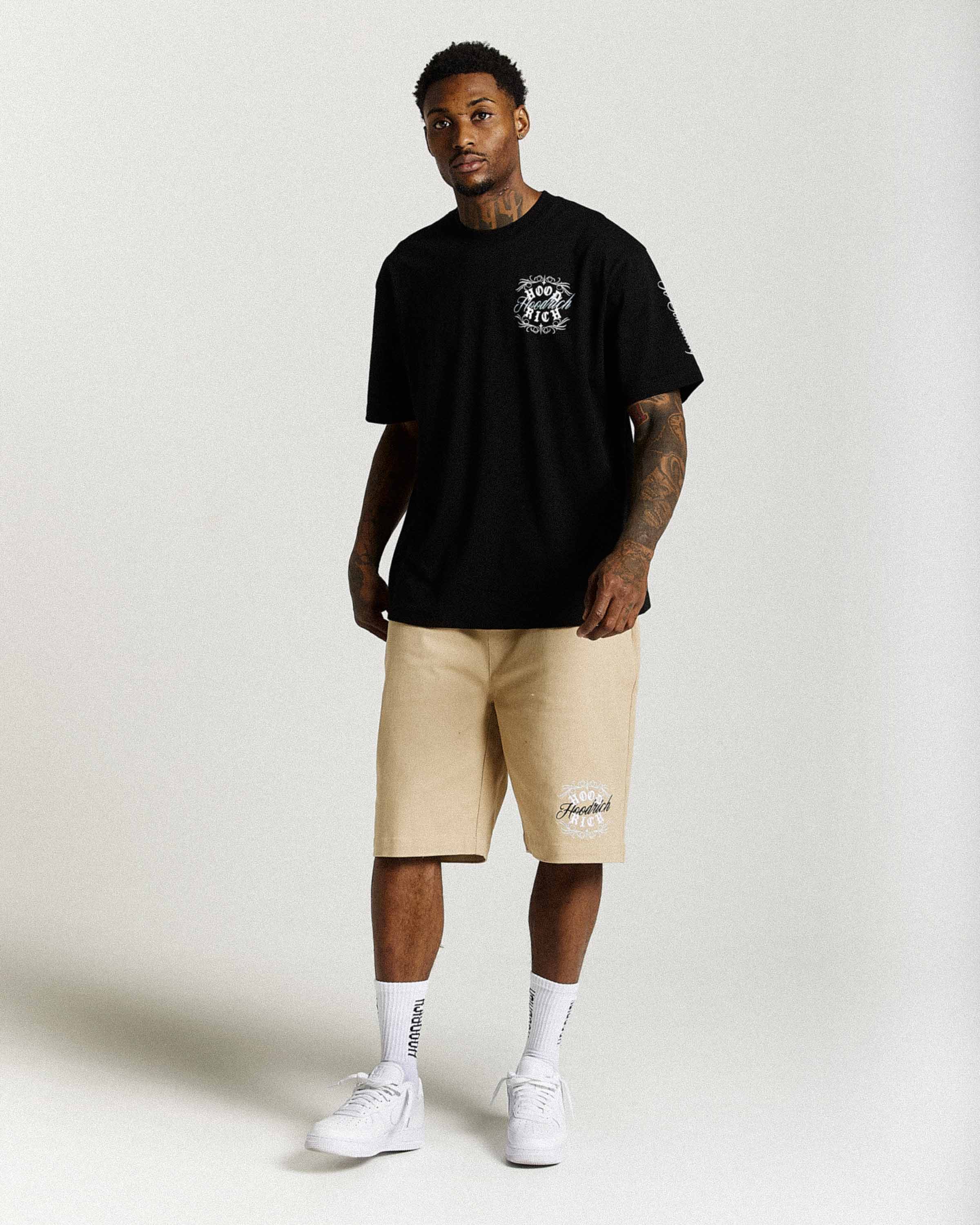 Rito Oversized T-Shirt - Black/White/Blue