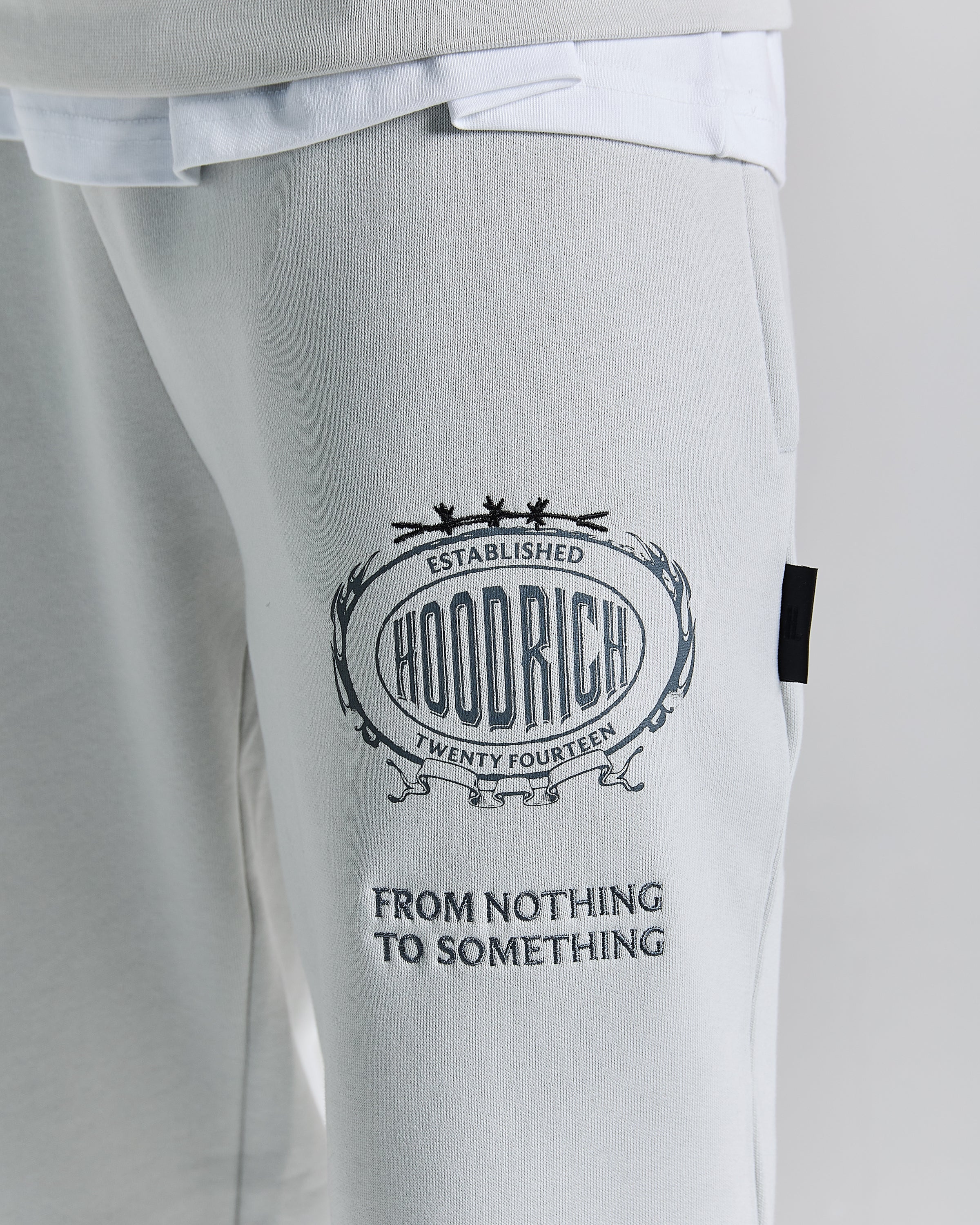 Noir Oversized Jogger - Light Grey/Black