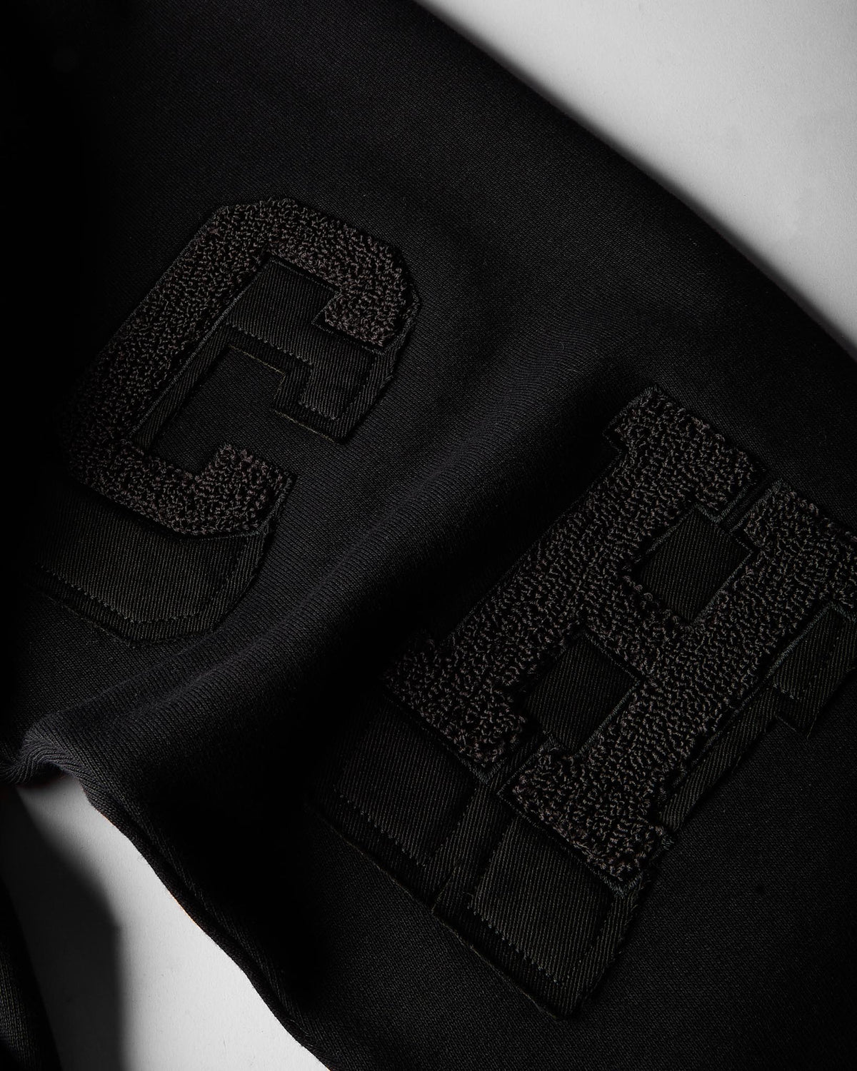 Meteor Oversized Zip Hoodie - Black/White