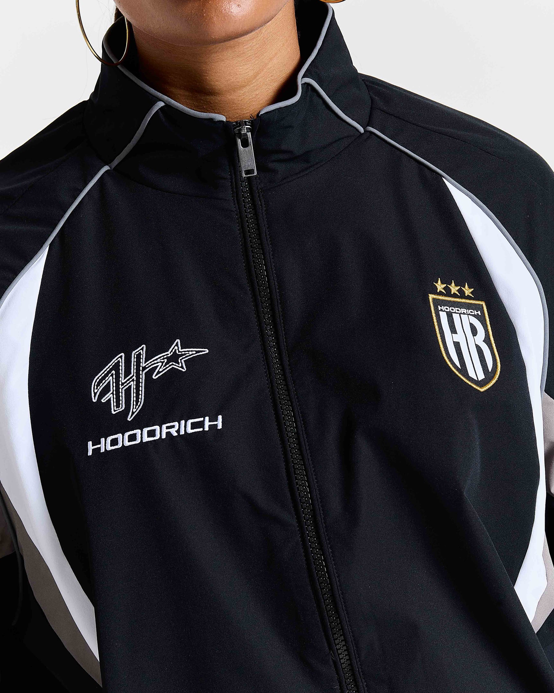 Glide Away Football Shell Jacket - Black
