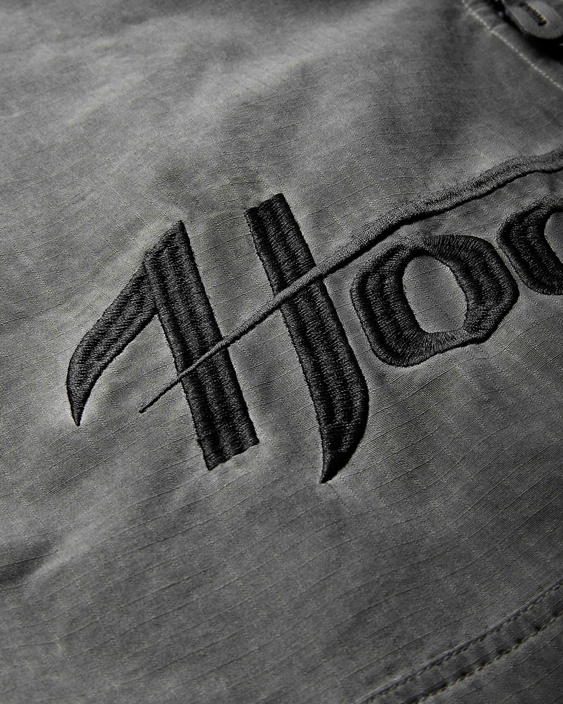 Cast Ripstop Varsity Jacket - Washed Black