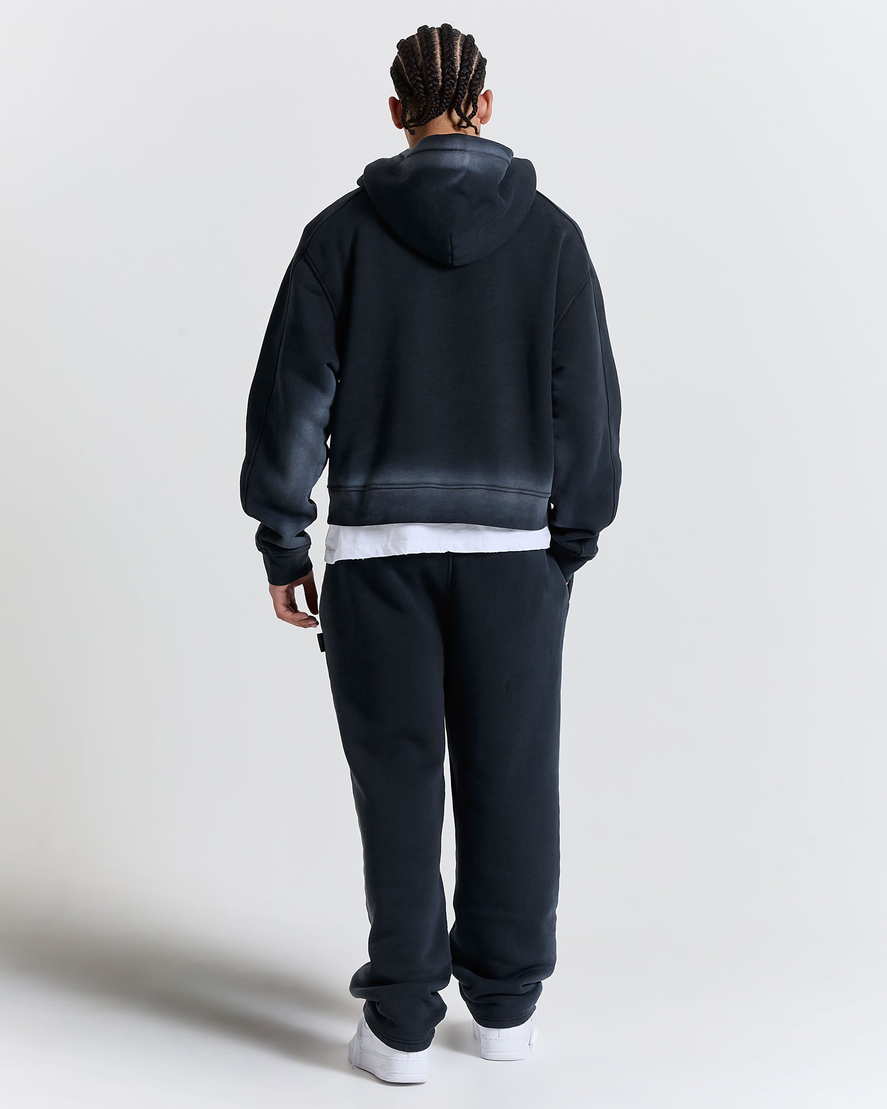 Men's Ghost Boxy Fit Hoodie - Black