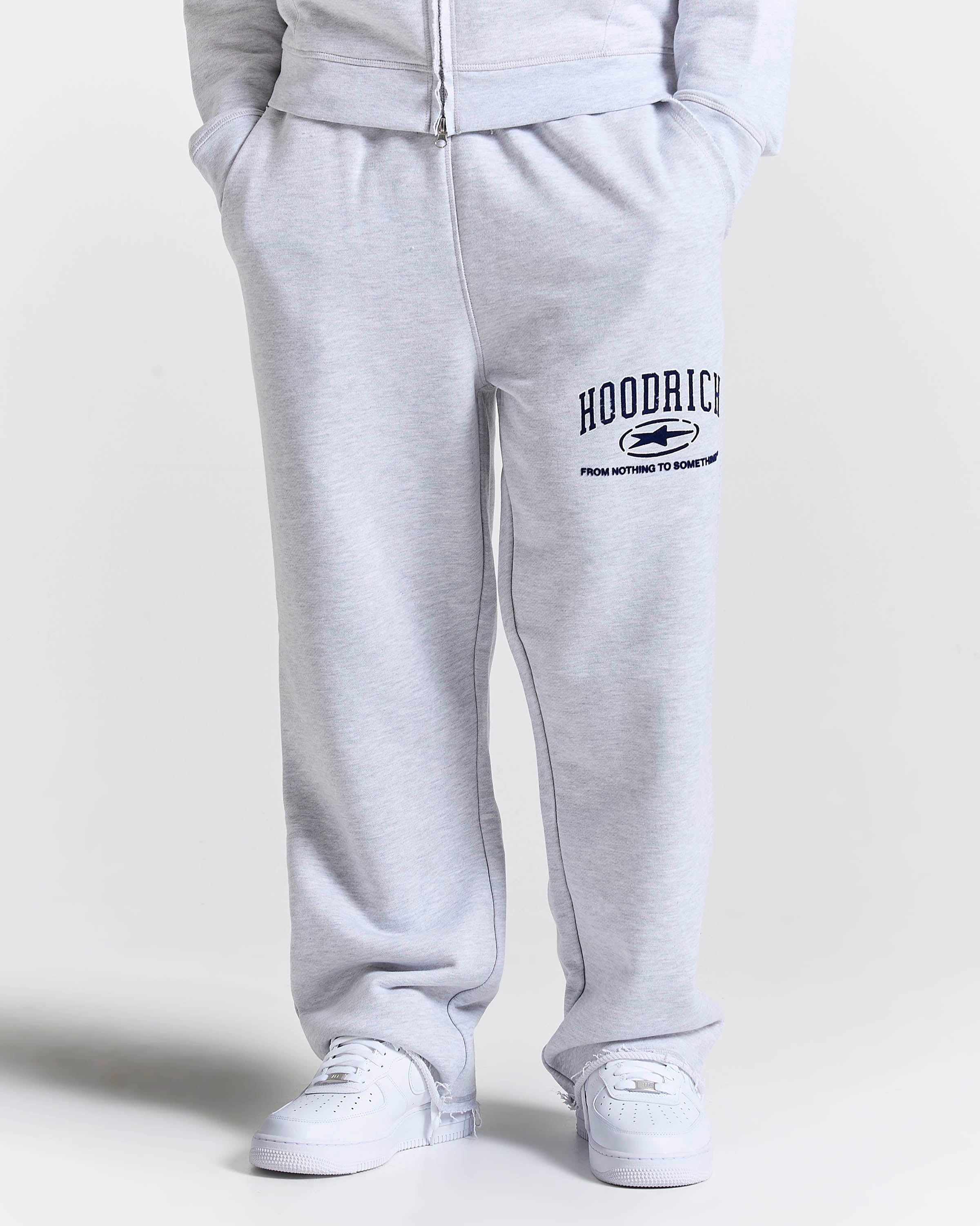 Men's Fray Full Tracksuit Set - Grey