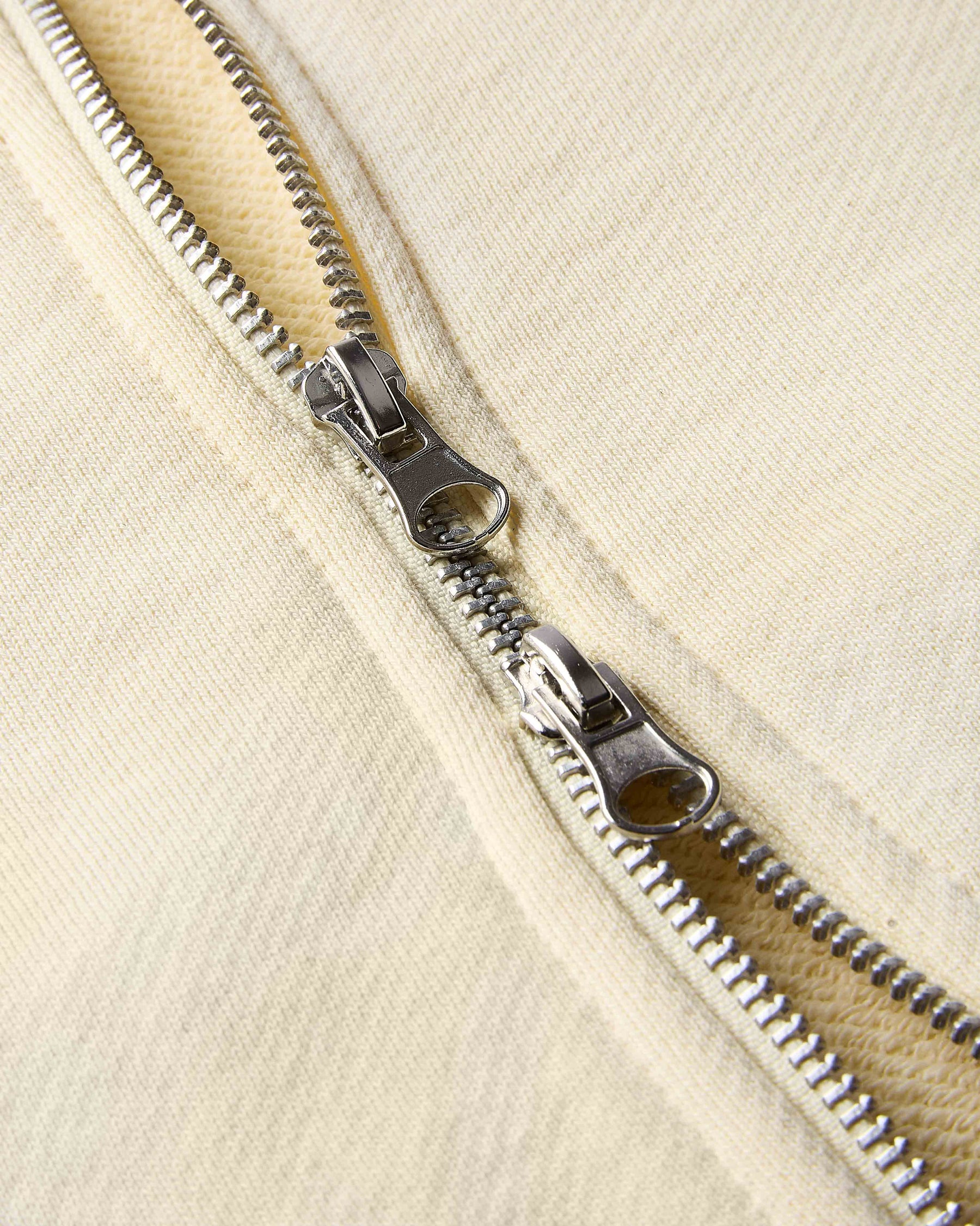 Trace Zip Relaxed Fit Hoodie - Ivory