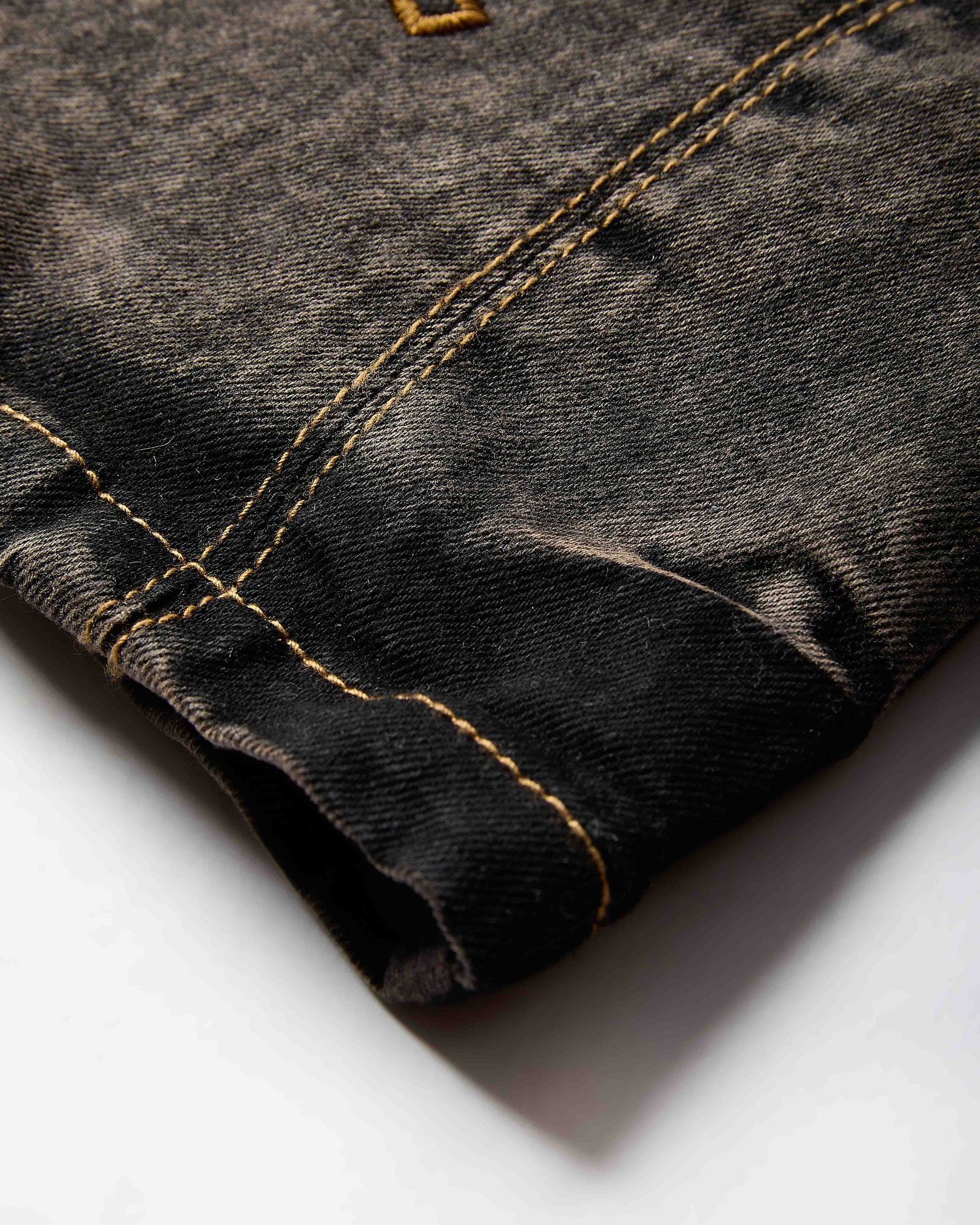 Shadow Rust Denim Trucker Jacket - Black Wash