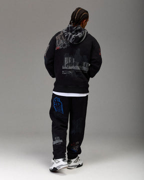 The Winner's Circle Oversized Jogger - Black Wash