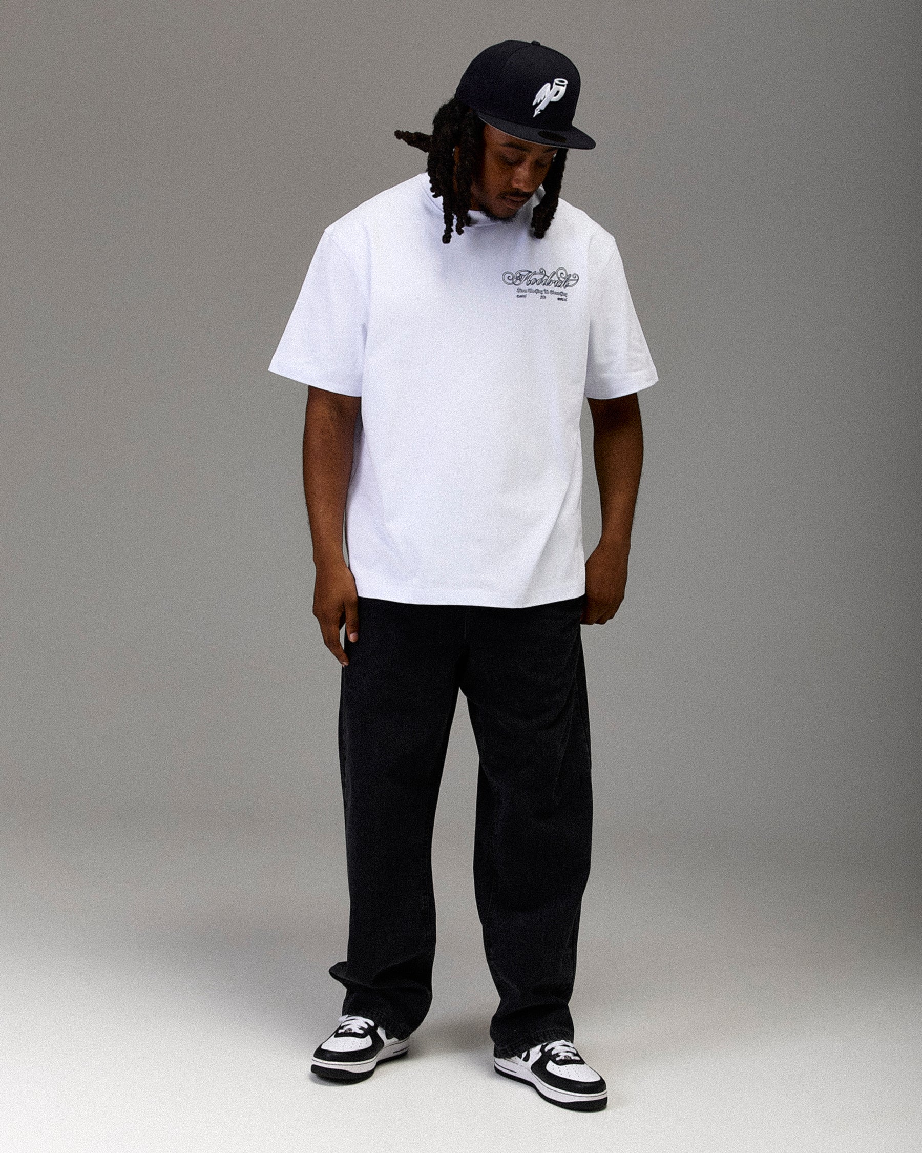 The Winner's Circle Oversized T-Shirt - White/Blue