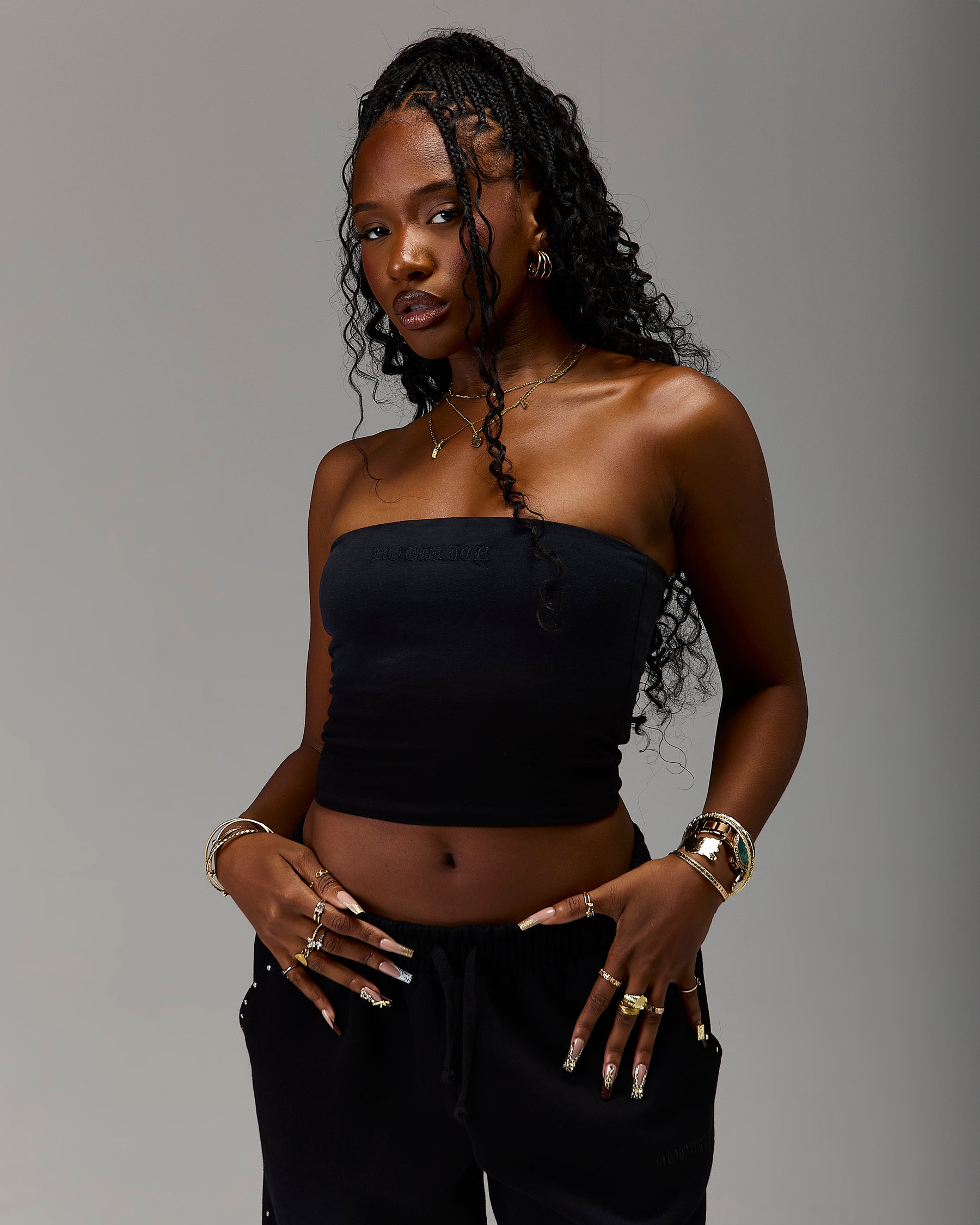 The Winner's Circle Aspen Gothic Bandeau - Black