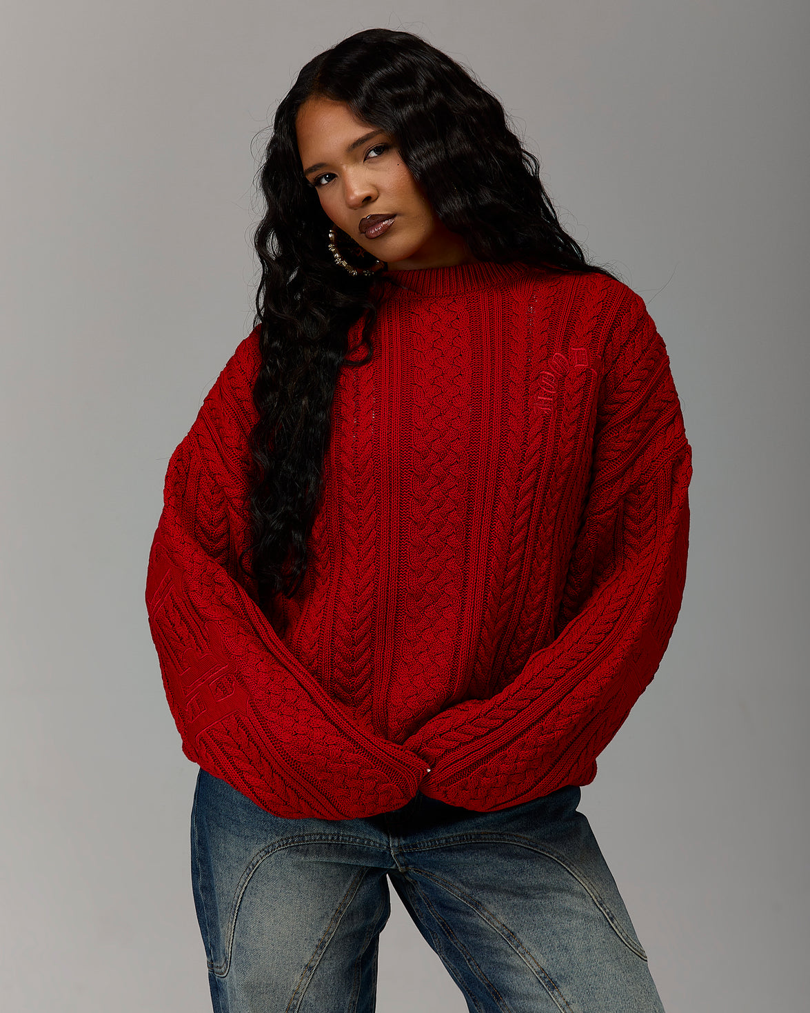 The Winner's Circle Knitwear Sweater - Fiery Red