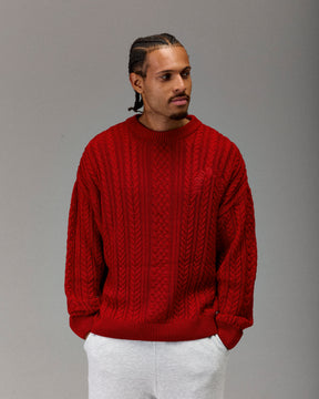 The Winner's Circle Knitwear Sweater - Fiery Red