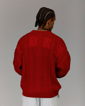 The Winner's Circle Knitwear Sweater - Fiery Red