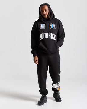 Menace Hoodie - Black/Blue/Orange