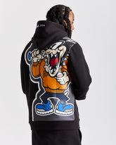 Menace Hoodie - Black/Blue/Orange