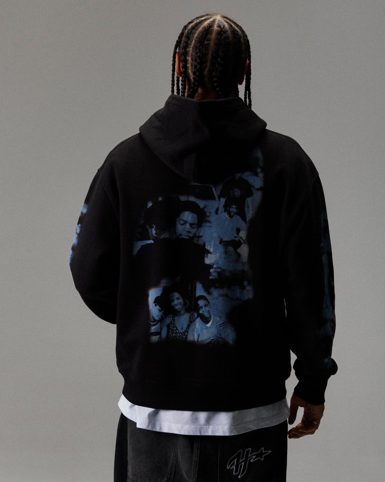 Hustle Boyz N The Hood Hoodie - Black/Blue