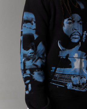Hustle Boyz N The Hood Hoodie - Black/Blue