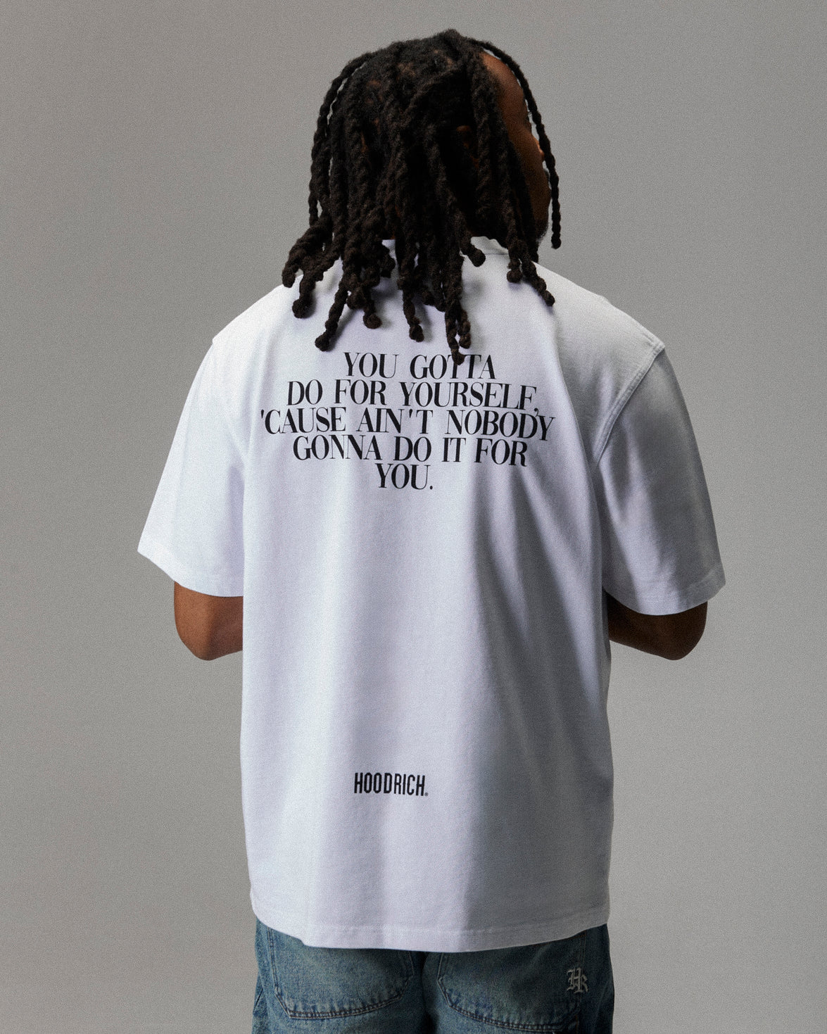 Grit Boyz N The Hood T-Shirt - White/Black