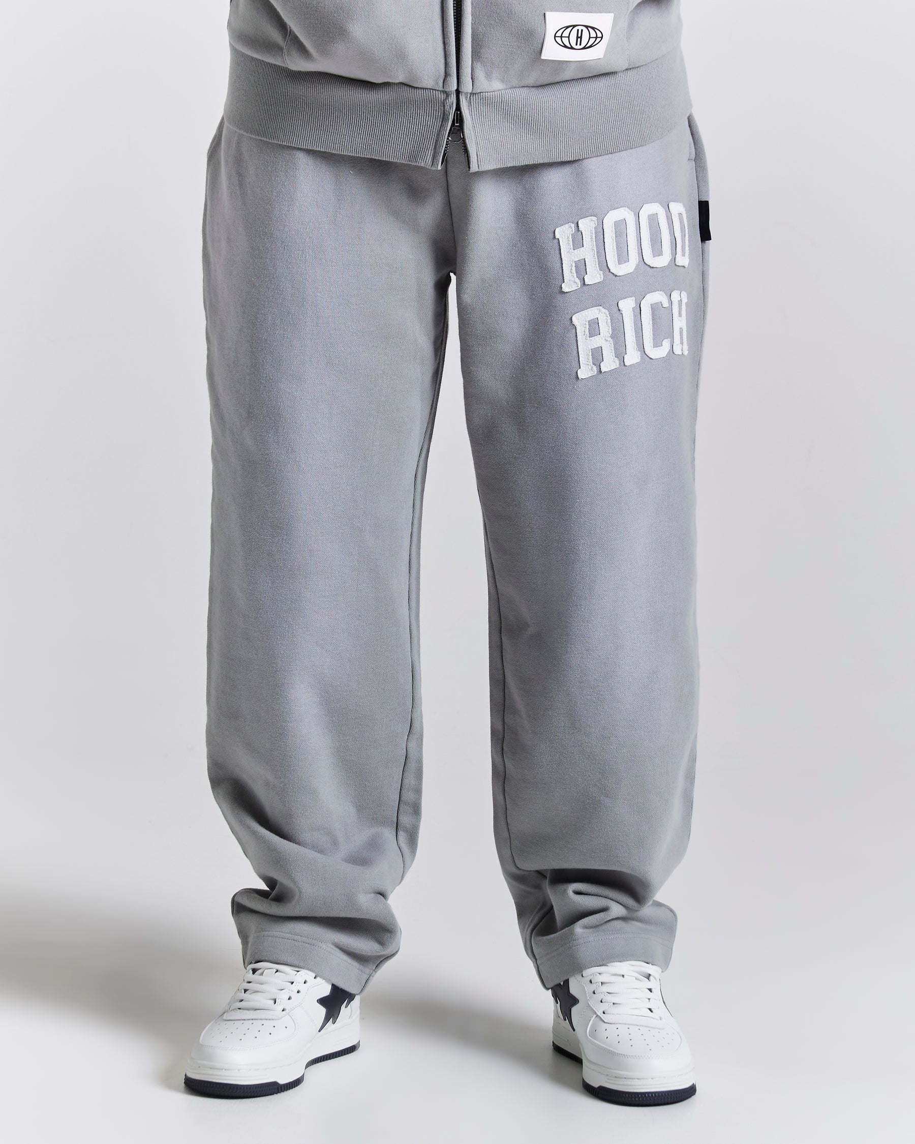 Ember Oversized Joggers - Grey/White