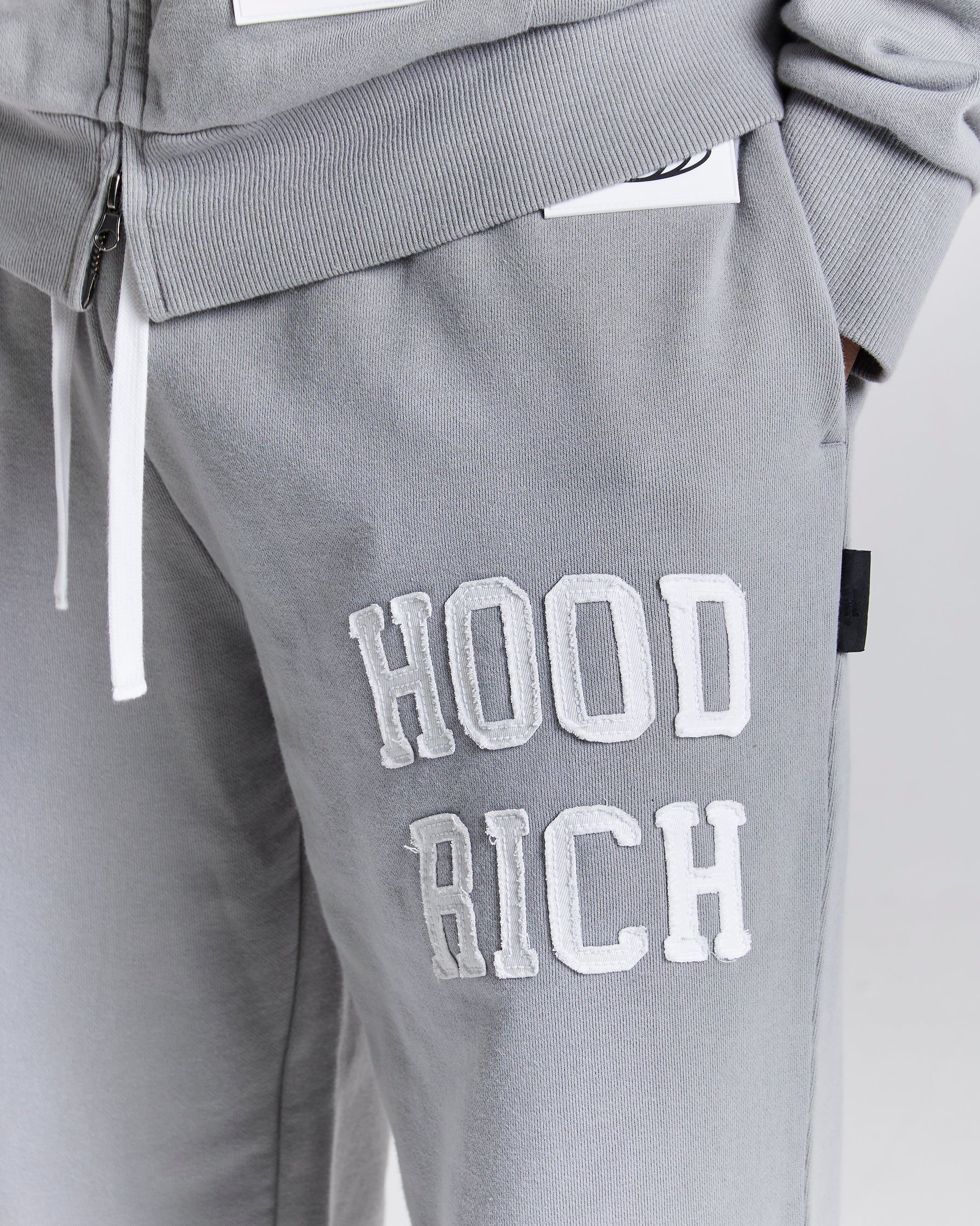 Ember Oversized Joggers - Grey/White