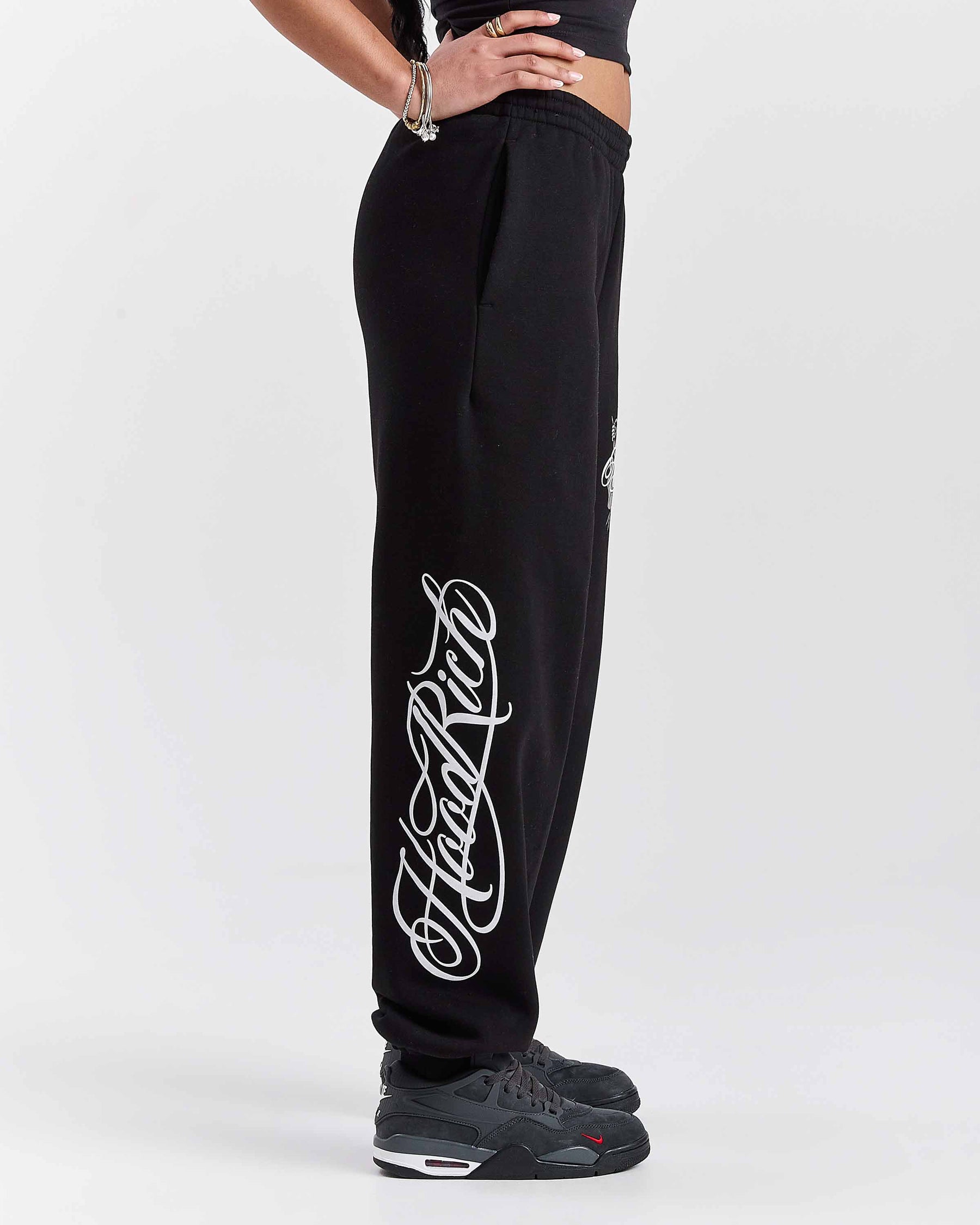 Vox Oversized Joggers - Black/Red