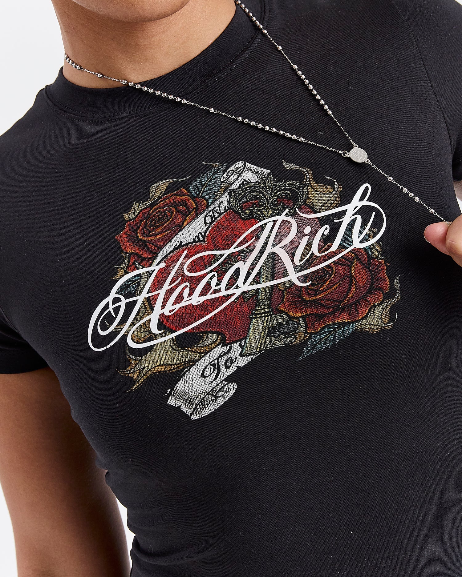 Vox Fitted Tee - Black/Red