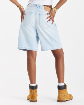 Script Jorts - Blue Wash/White