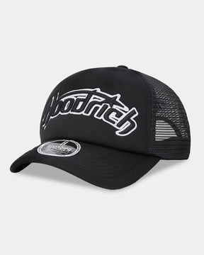 Galaxy 5 Panel Trucker Cap - Black/White