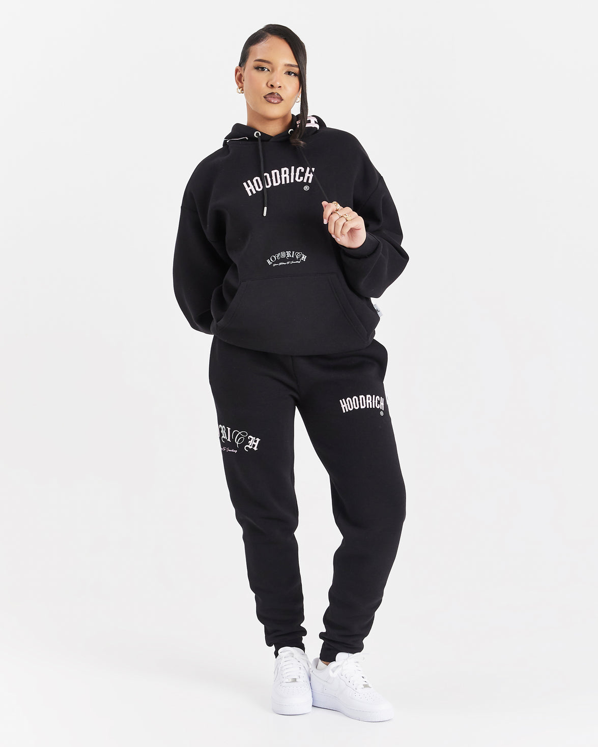 Calor Slim Joggers - Black/Pink/Silver