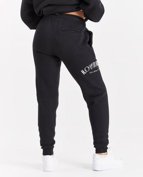 Calor Slim Joggers - Black/Pink/Silver