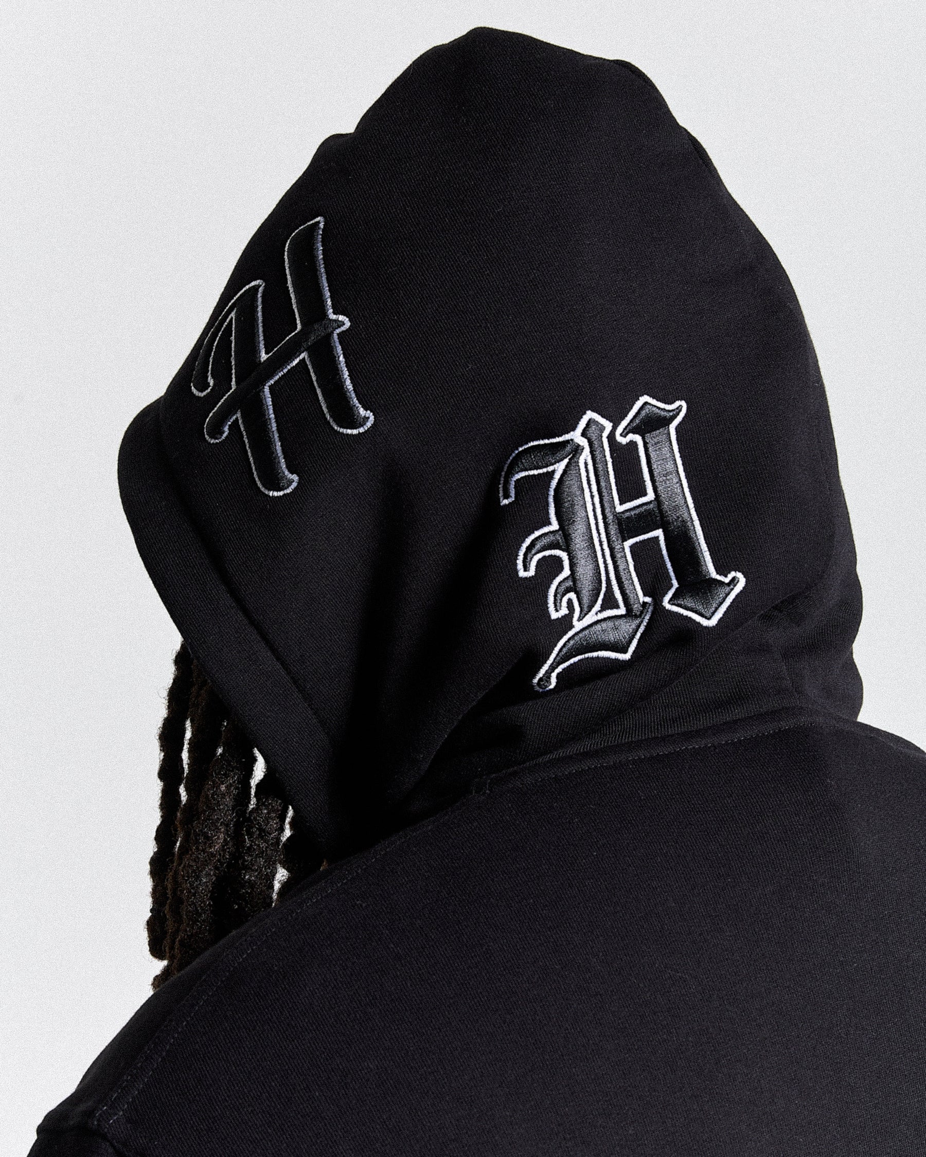 Spectral Oversized Hoodie - Black/White