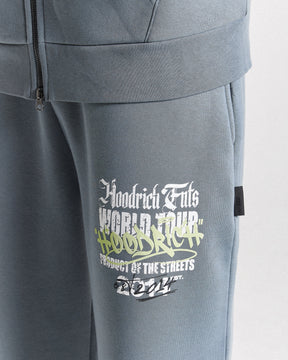 Stamp Tour Oversized Jogger - Grey/White/Lime