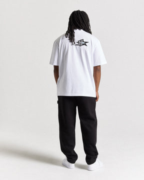 Triluxe Oversized T-Shirt - White/Black