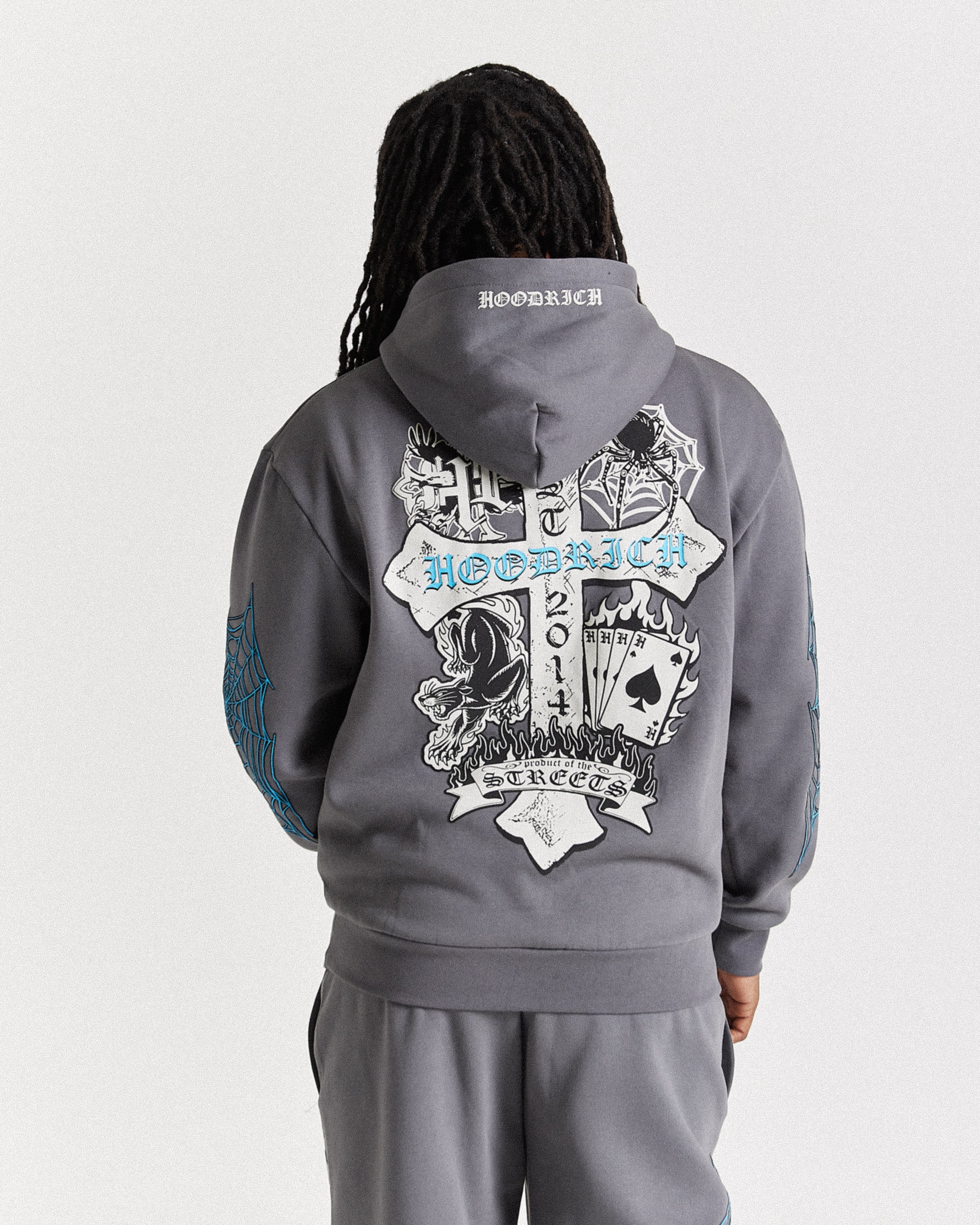 Clubhaus X Hasegawa Hoodie - グレー ネイビー Clubhaus X Hasegawa Hoodie - グレー ネイビー 公式】CLUBHAUS